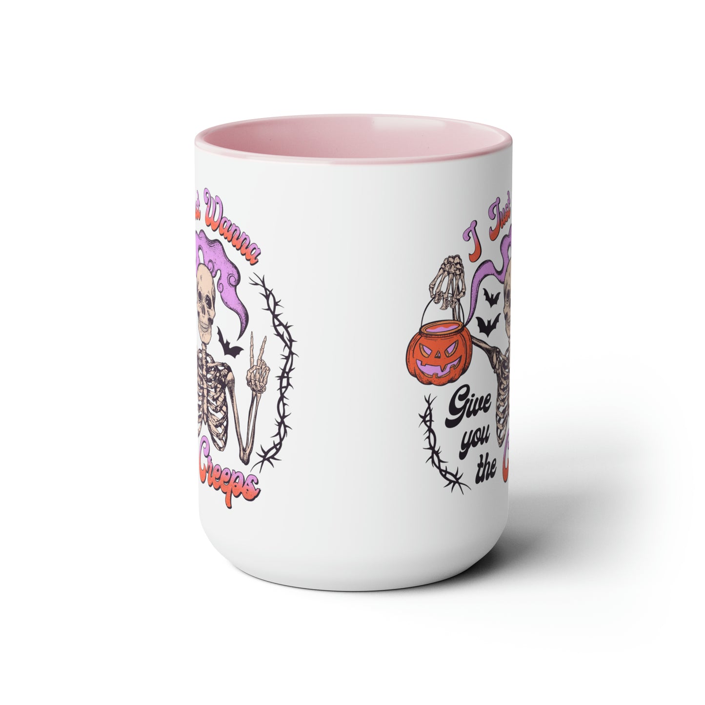 Two-Tone Coffee Mugs, 15oz