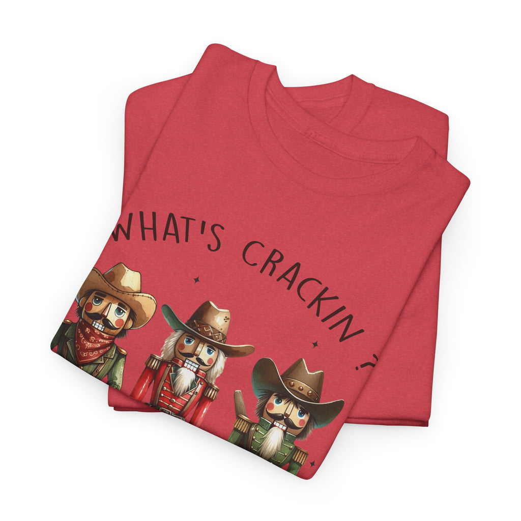 What's Crackin'? Cowboy Graphic Heavy Cotton Tee