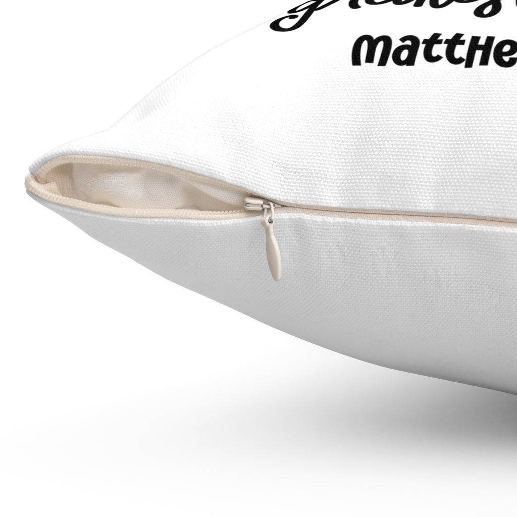 The Greatest Gift of All Nativity Square Pillow | Cozy Christmas Decor