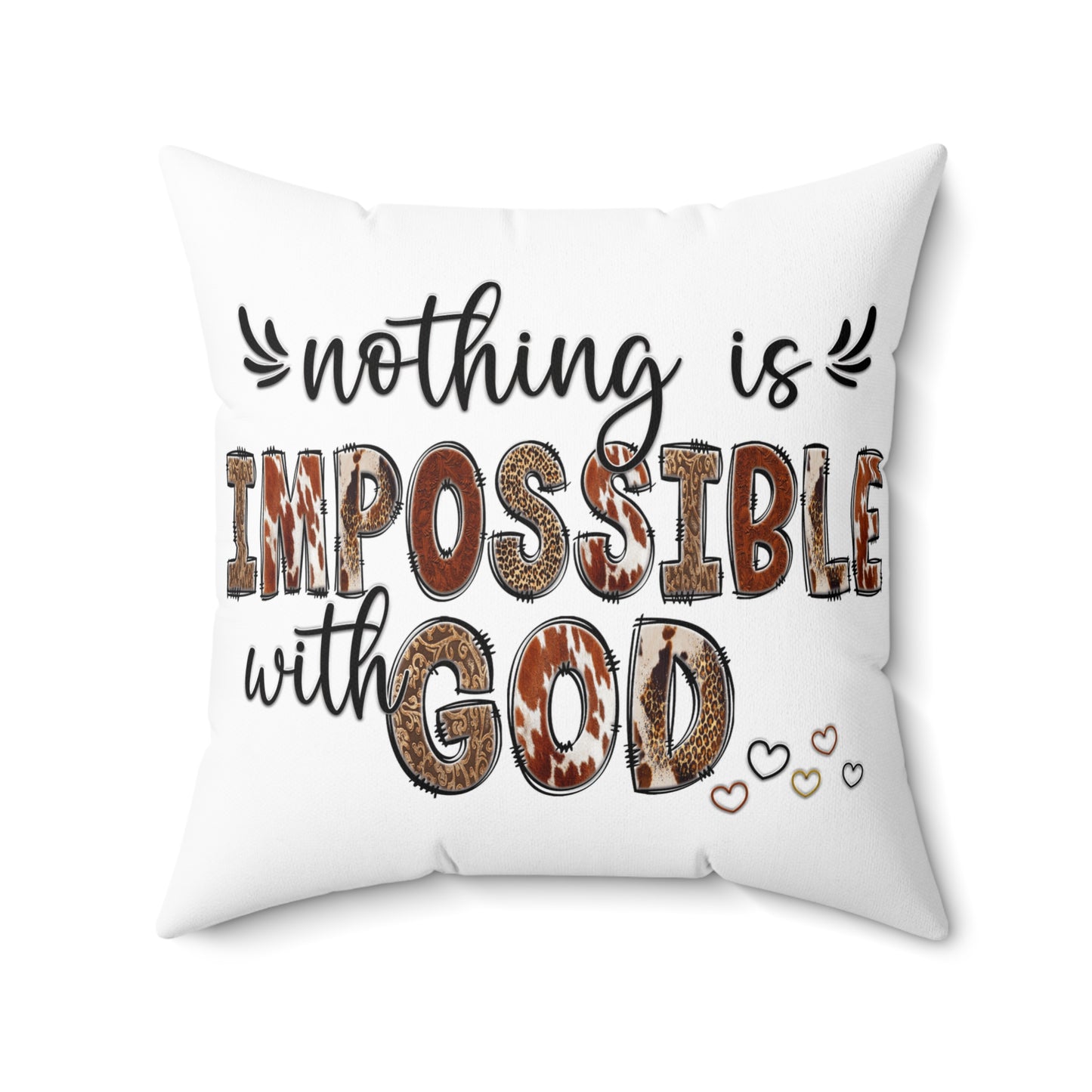 Spun Polyester Square Pillow