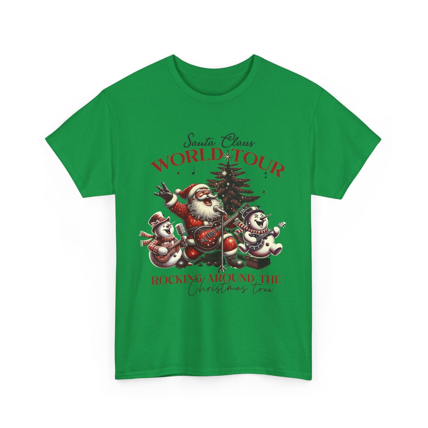 Christmas Santa Claus World Tour Tee - Heavy Cotton T-Shirt