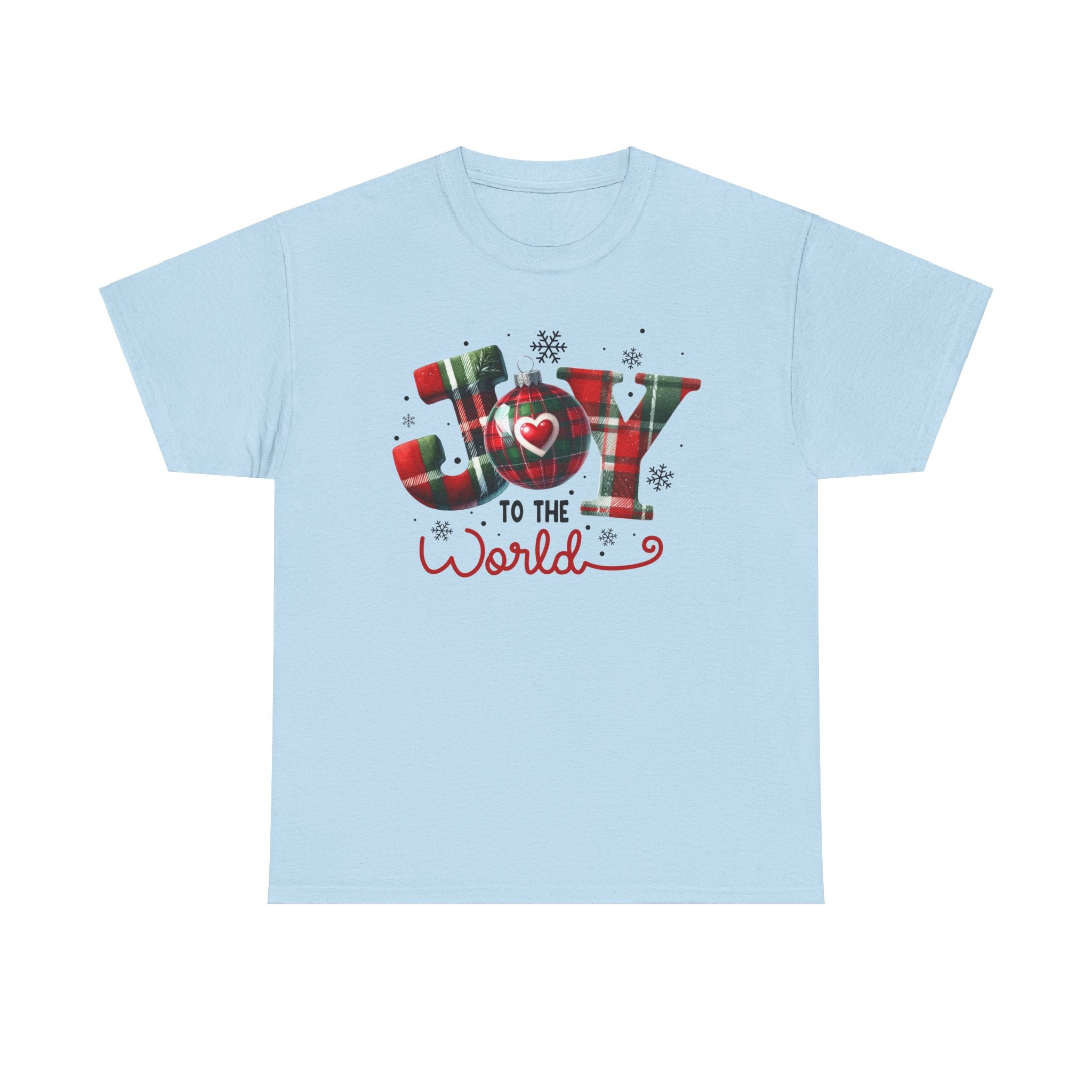 Joy to the World -Heavy Cotton Tee - Christmas Holiday Shirt