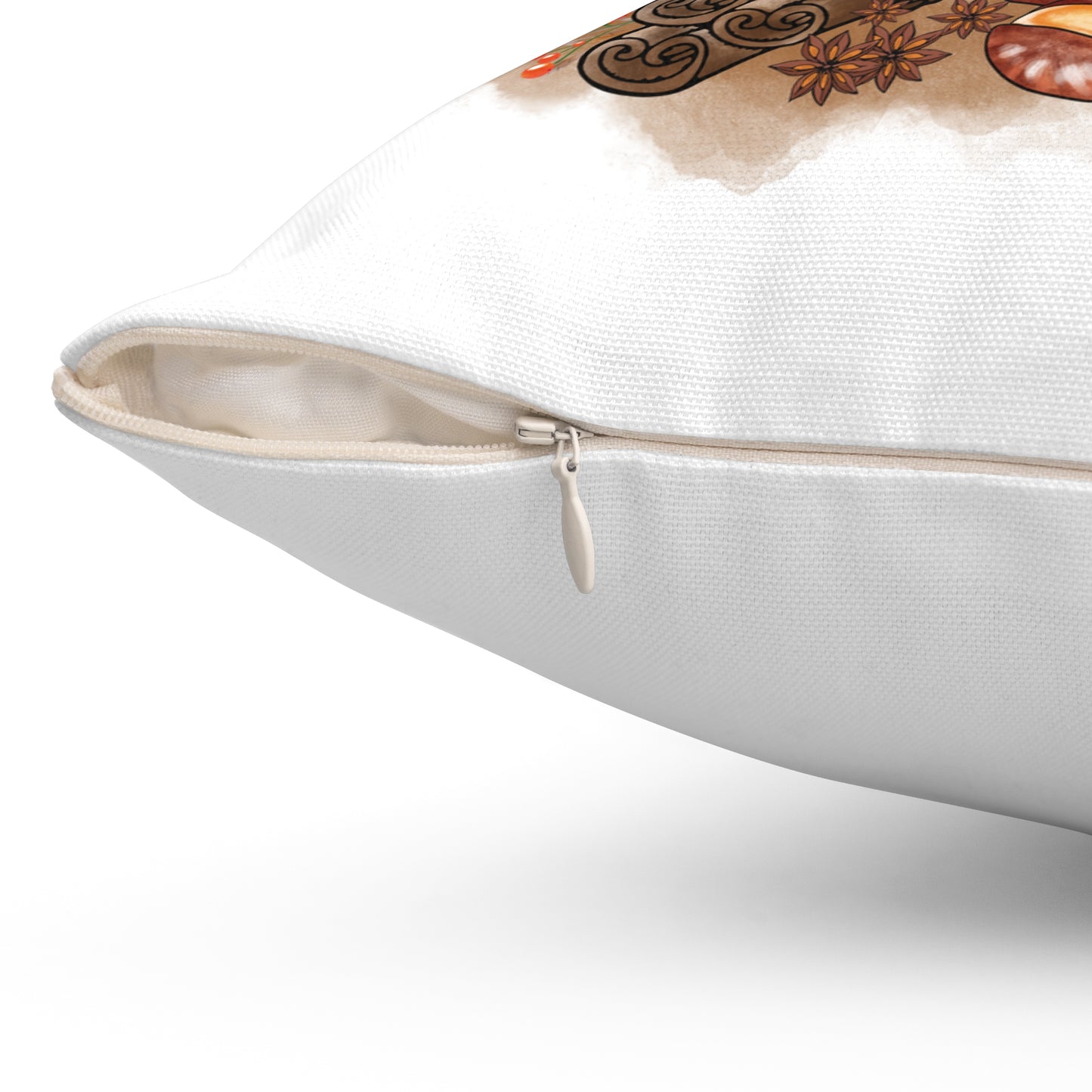 Hello Fall Pumpkin Throw Pillow — Plaid & Orange Autumn Decor