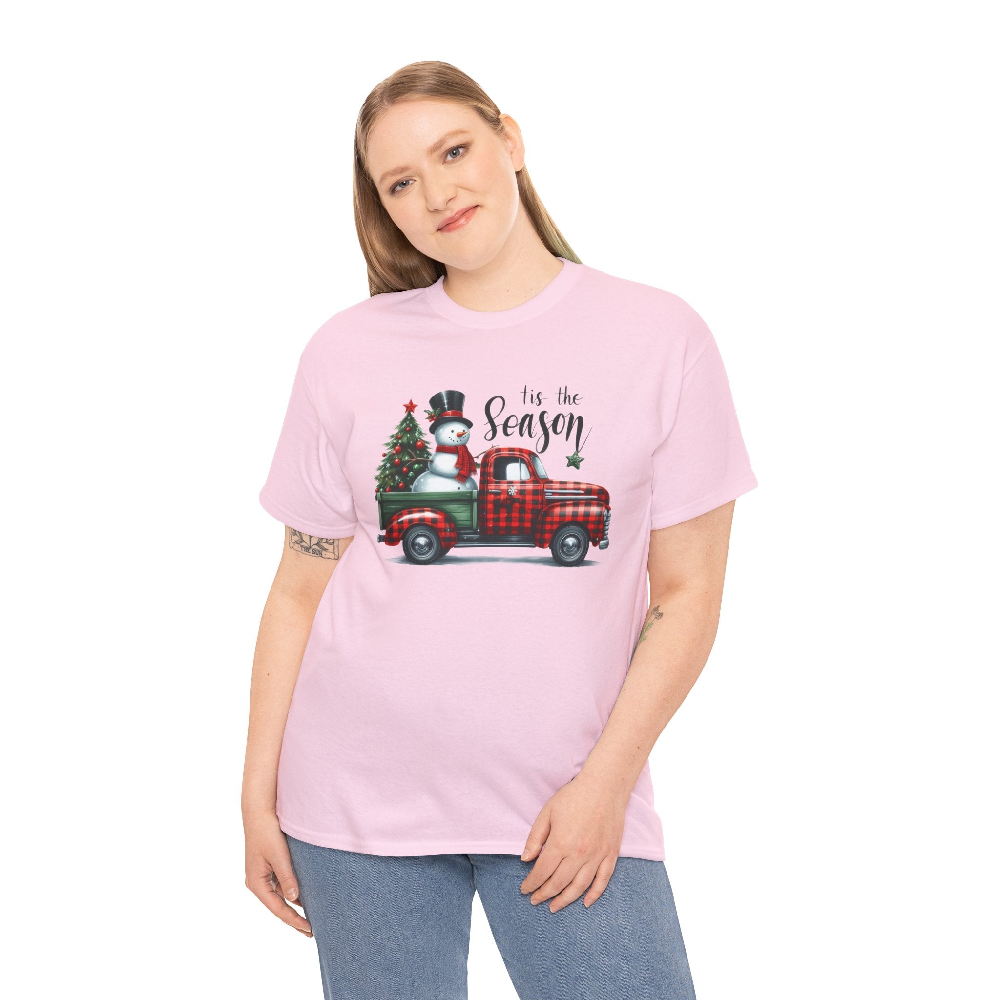 "Tis the Season" Heavy Cotton Tee - Festive Holiday Shirt