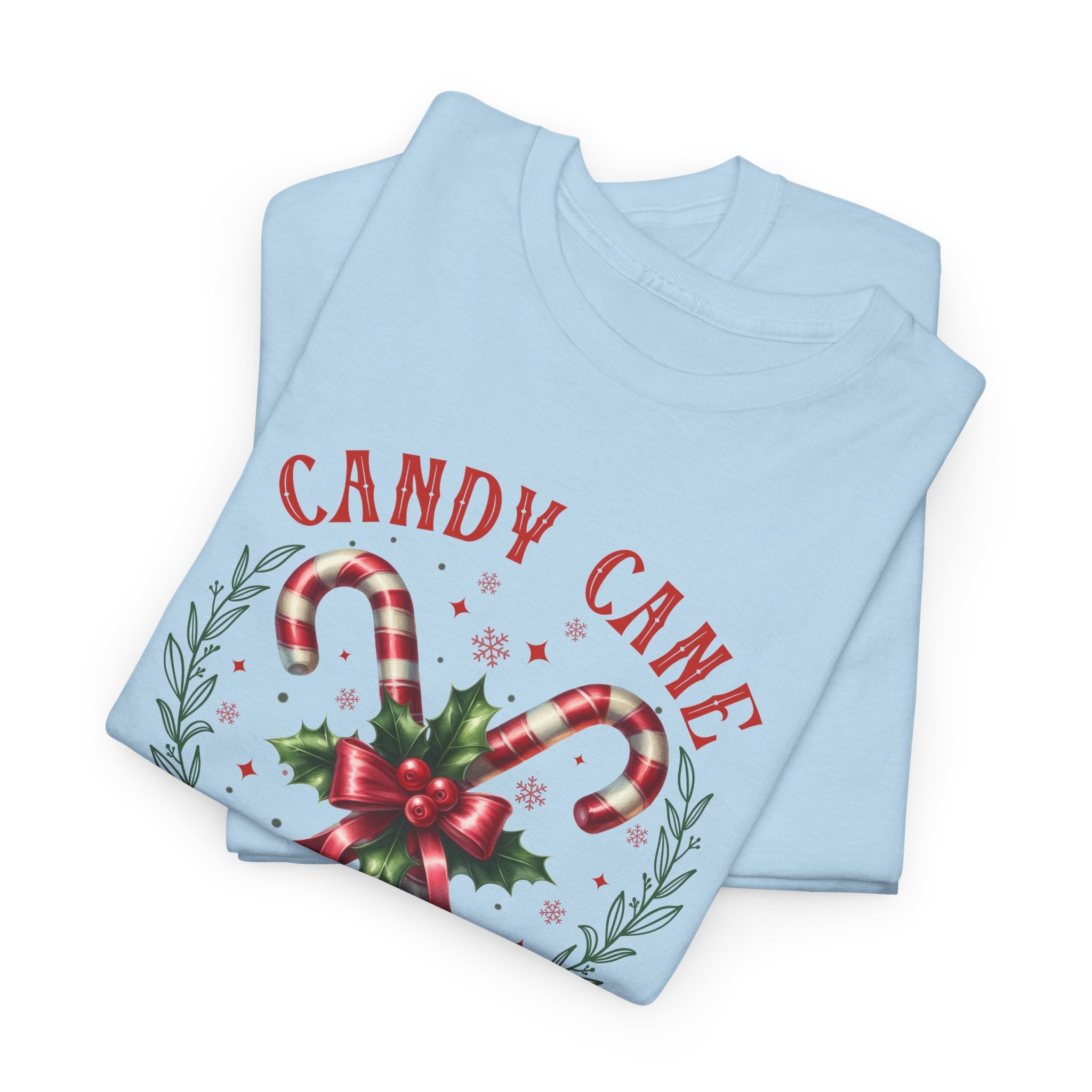 Candy Cane Christmas Club Heavy Cotton Tee - Merry Christmas Holiday Shirt