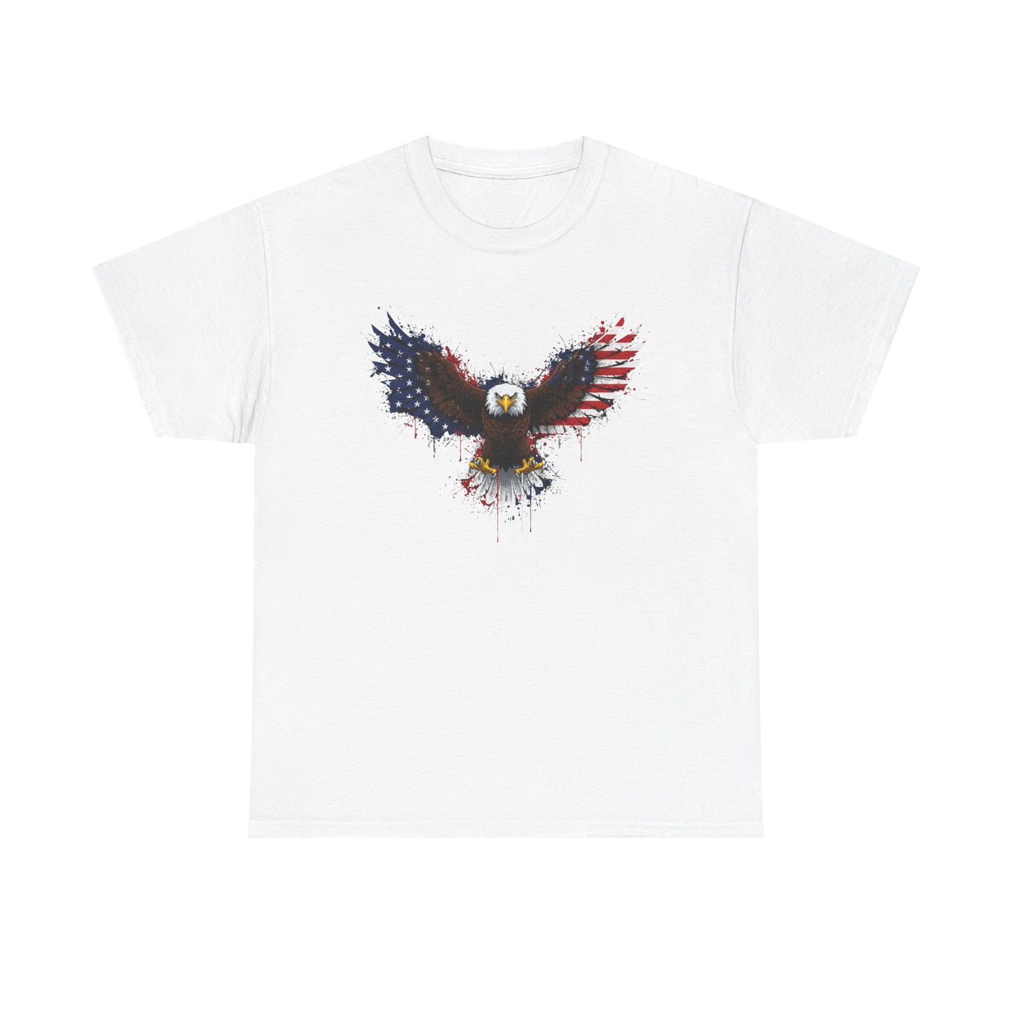 Eagle with American Flag Wings T-Shirt — Patriotic Bald Eagle Graphic Tee