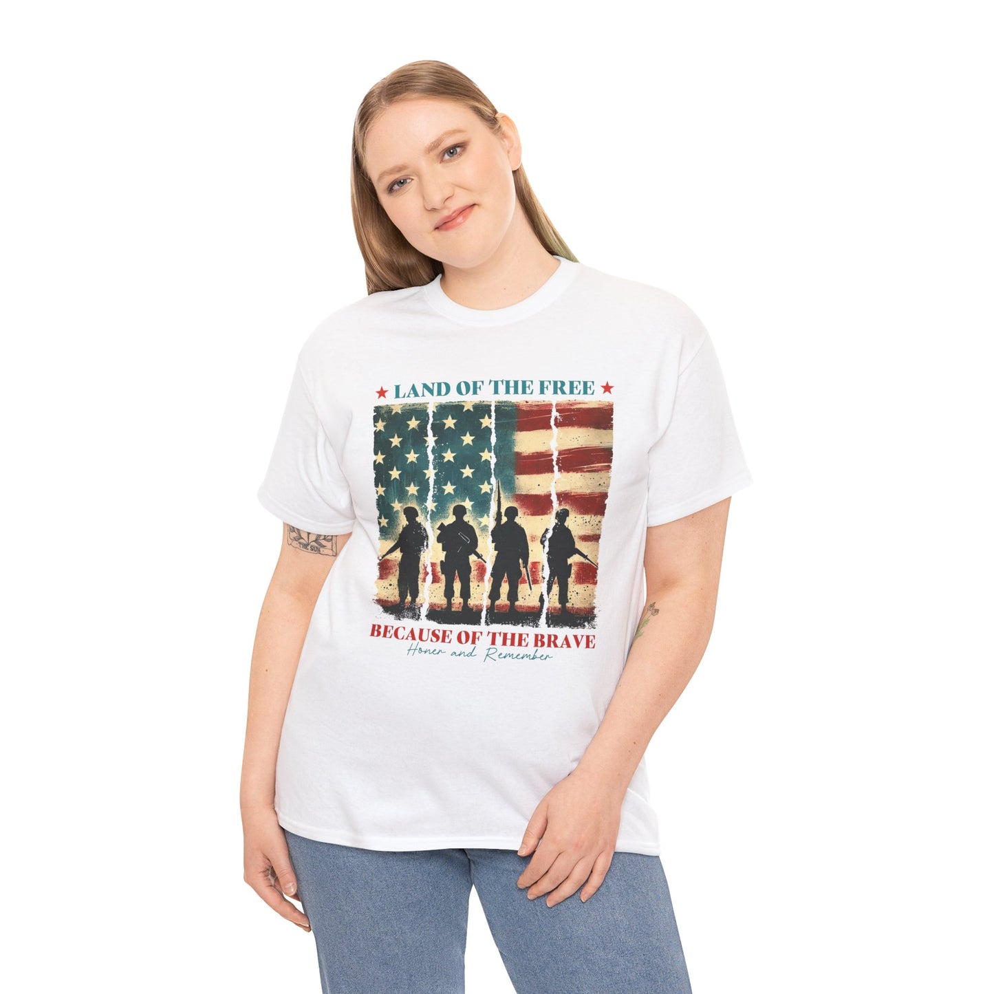 Land of the Free, Because of the Brave-Tee
