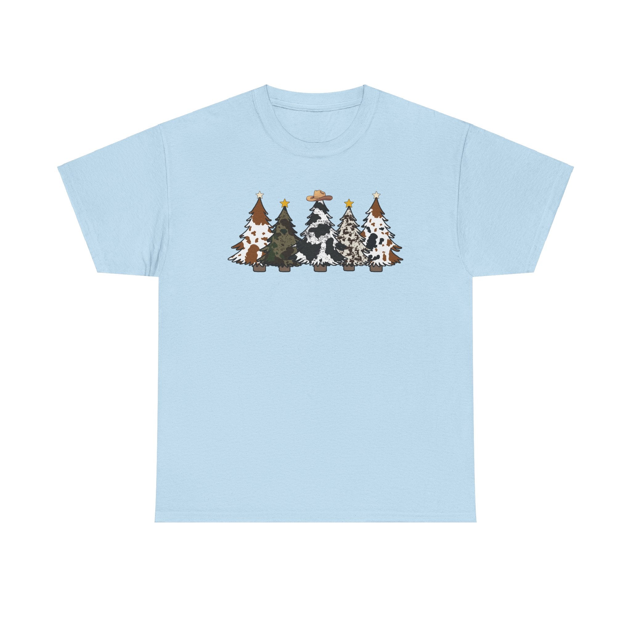 Whimsical Holiday Trees Heavy Cotton Tee