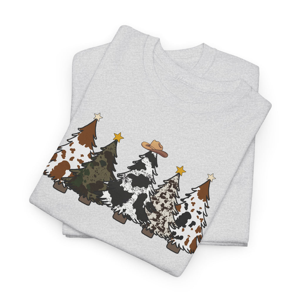 Whimsical Holiday Trees Heavy Cotton Tee