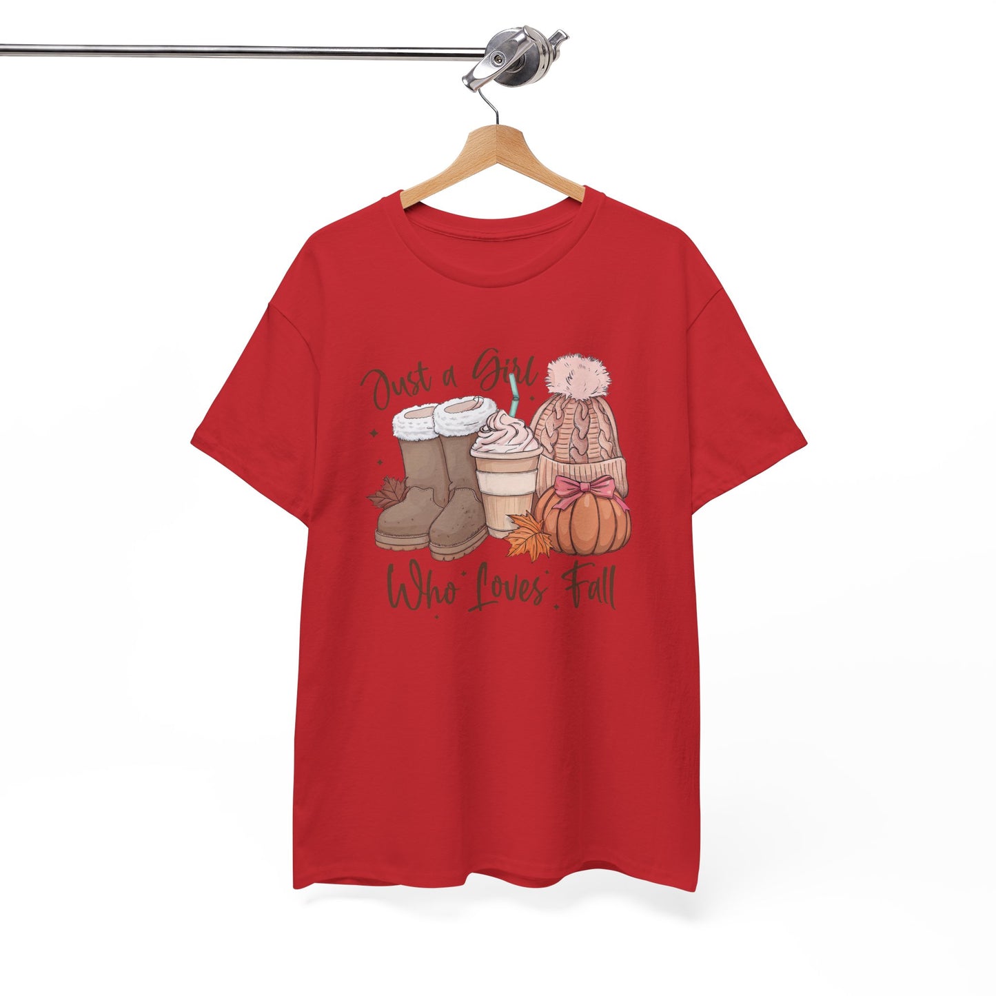 Just a Girl Who Loves Fall, Vintage Style Tee