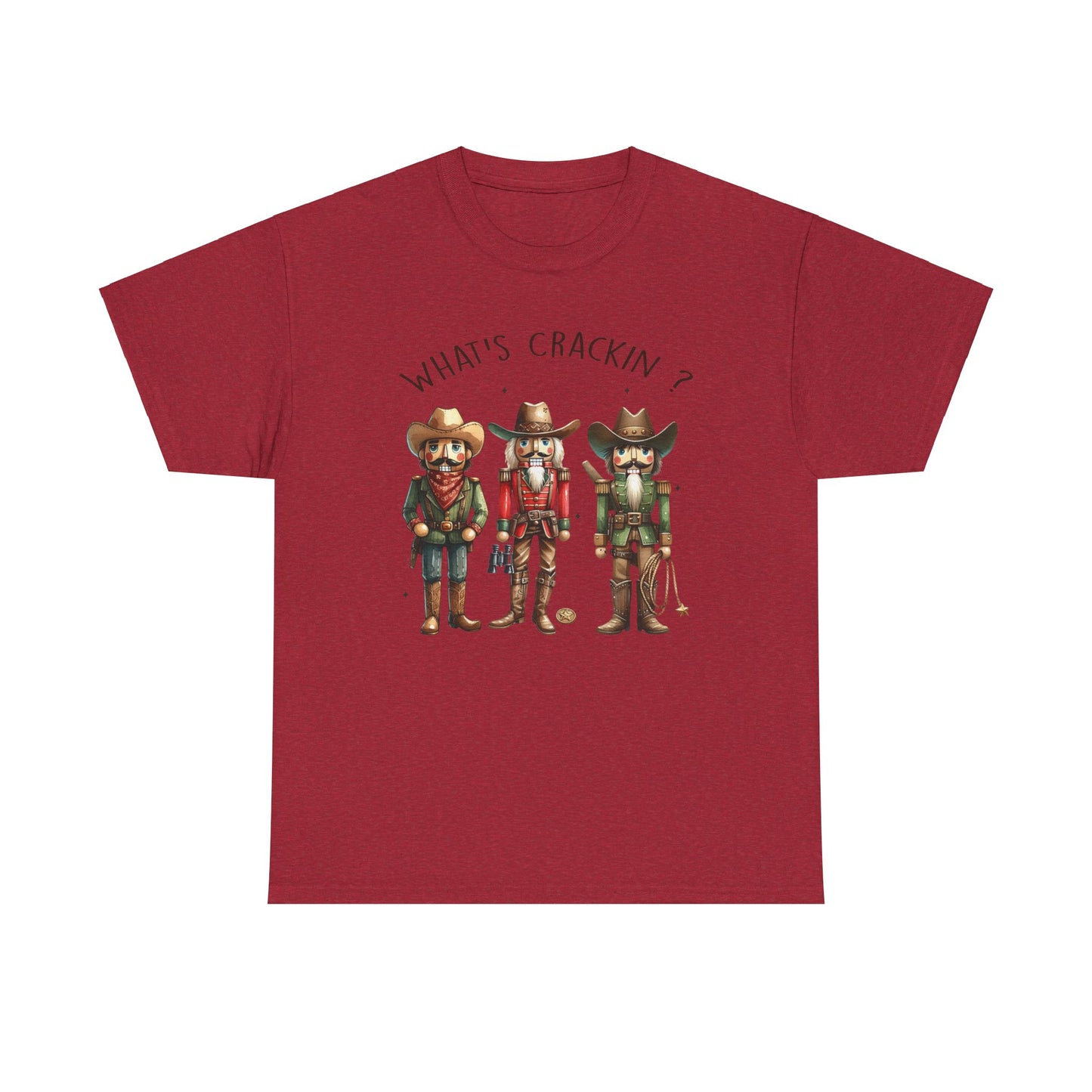 What's Crackin'? Cowboy Graphic Heavy Cotton Tee