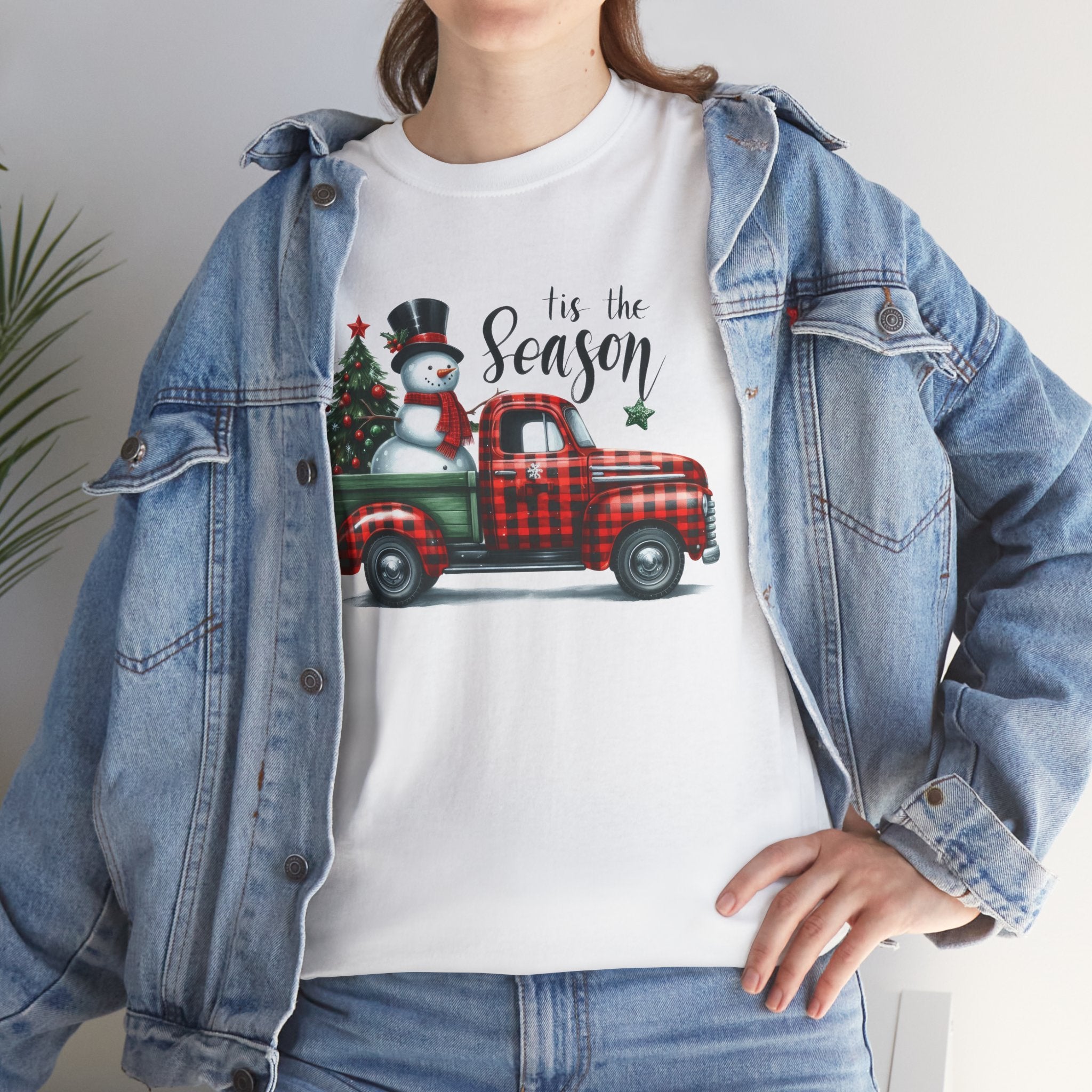 "Tis the Season" Heavy Cotton Tee - Festive Holiday Shirt