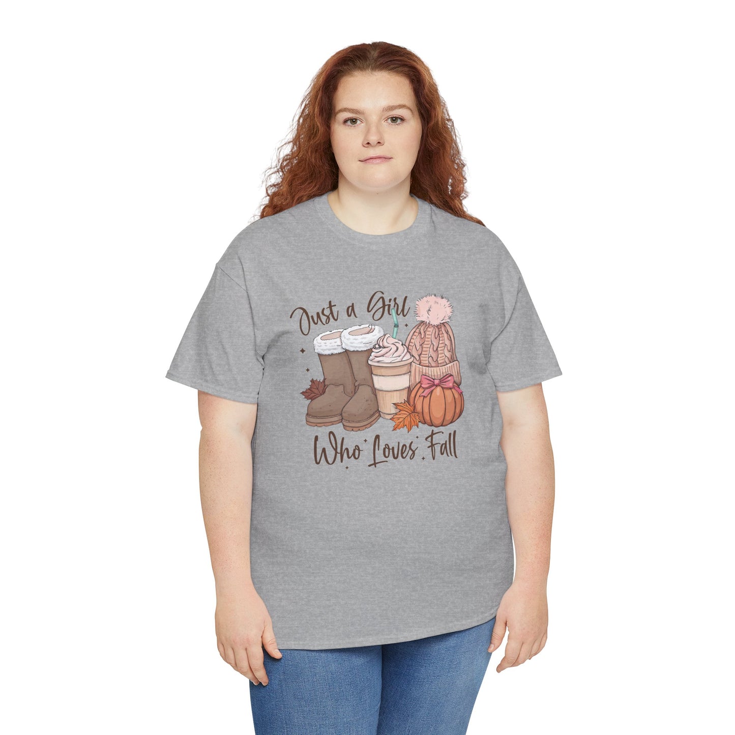 Just a Girl Who Loves Fall, Vintage Style Tee