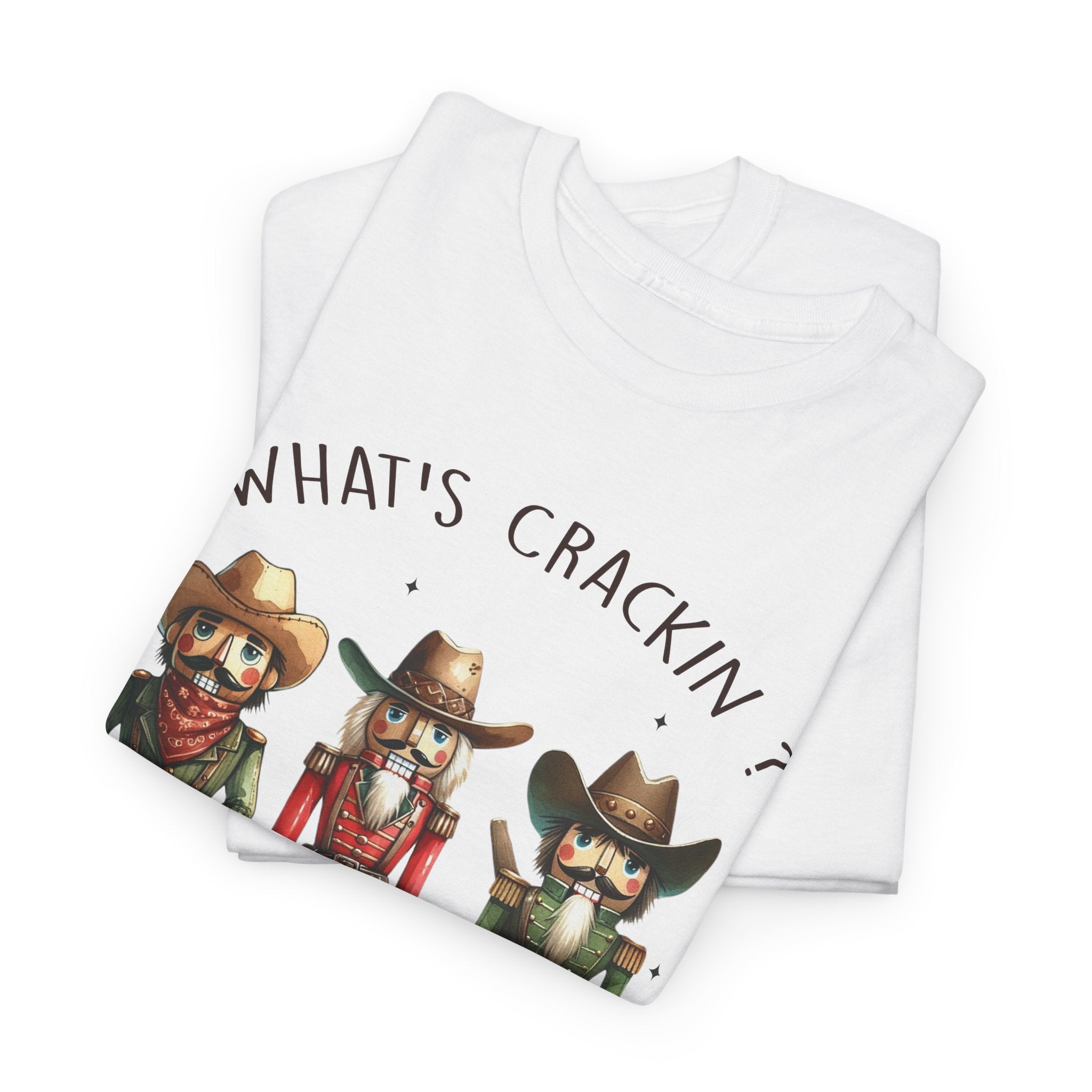 What's Crackin'? Cowboy Graphic Heavy Cotton Tee
