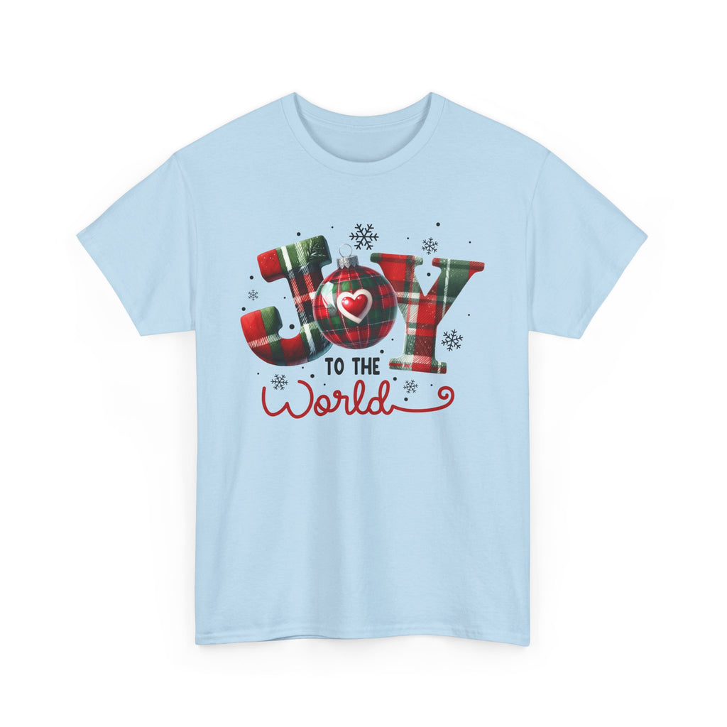Joy to the World -Heavy Cotton Tee - Christmas Holiday Shirt