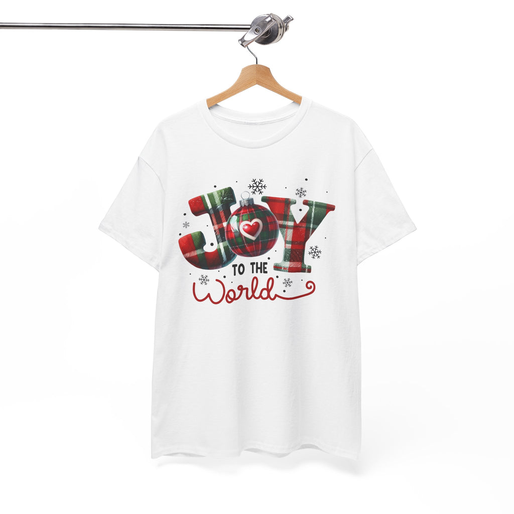 Joy to the World -Heavy Cotton Tee - Christmas Holiday Shirt
