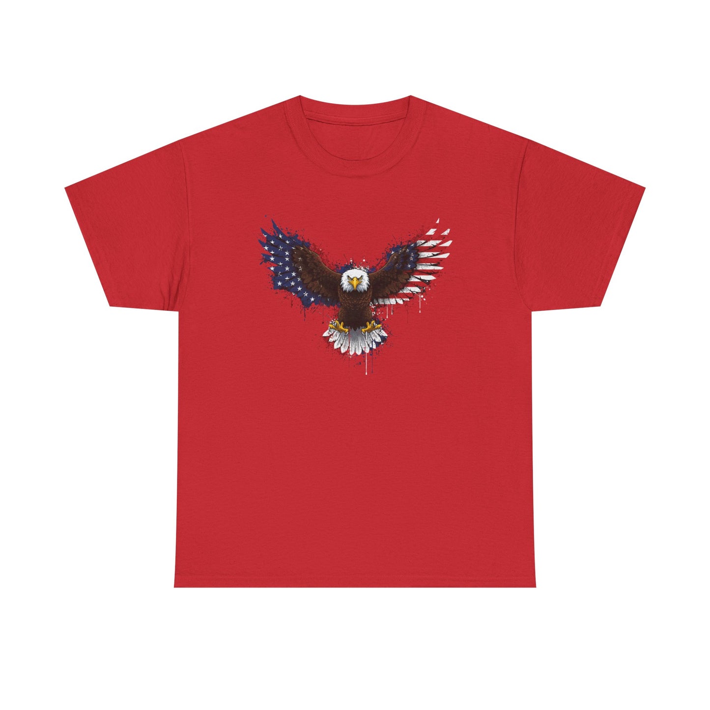 Eagle with American Flag Wings T-Shirt — Patriotic Bald Eagle Graphic Tee