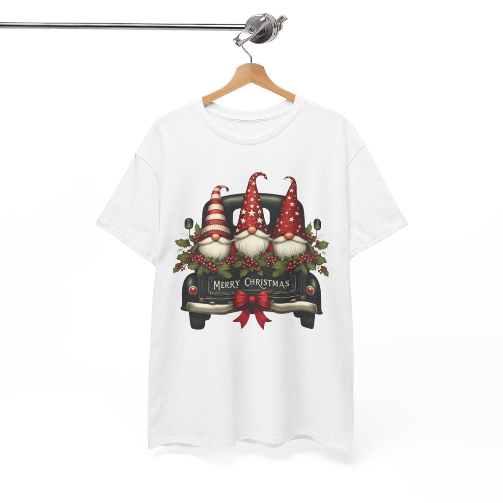 Christmas Gnome Truck Tee — Merry Christmas Holiday Shirt