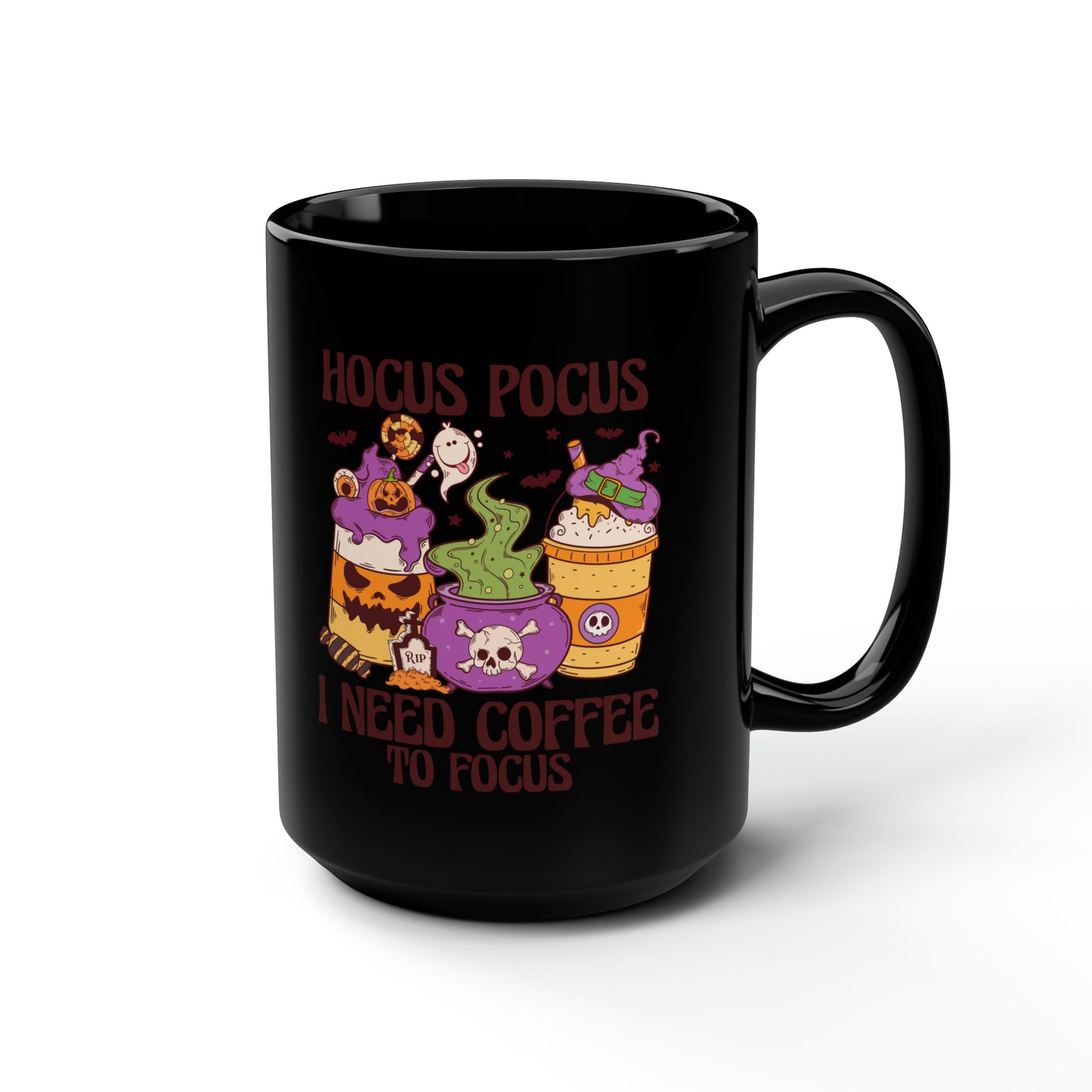 Black Mug, 15oz