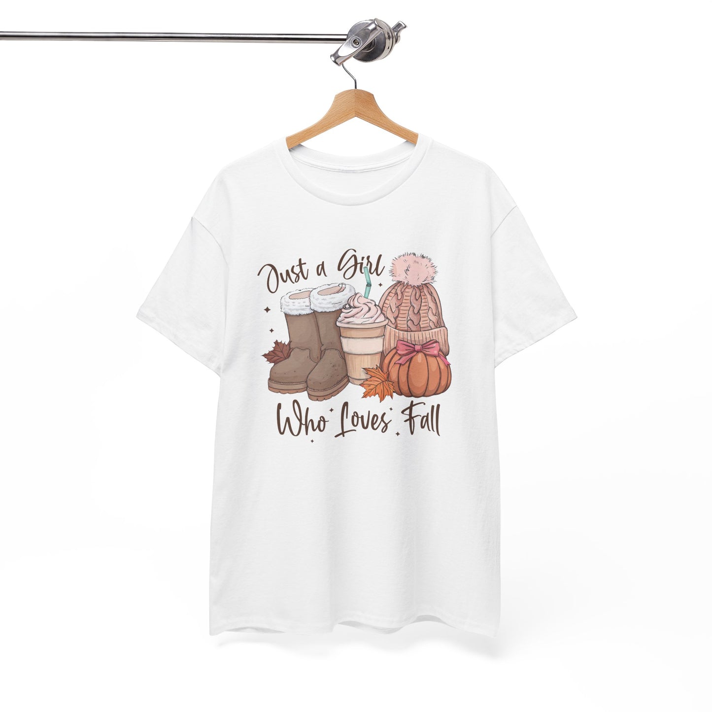 Just a Girl Who Loves Fall, Vintage Style Tee
