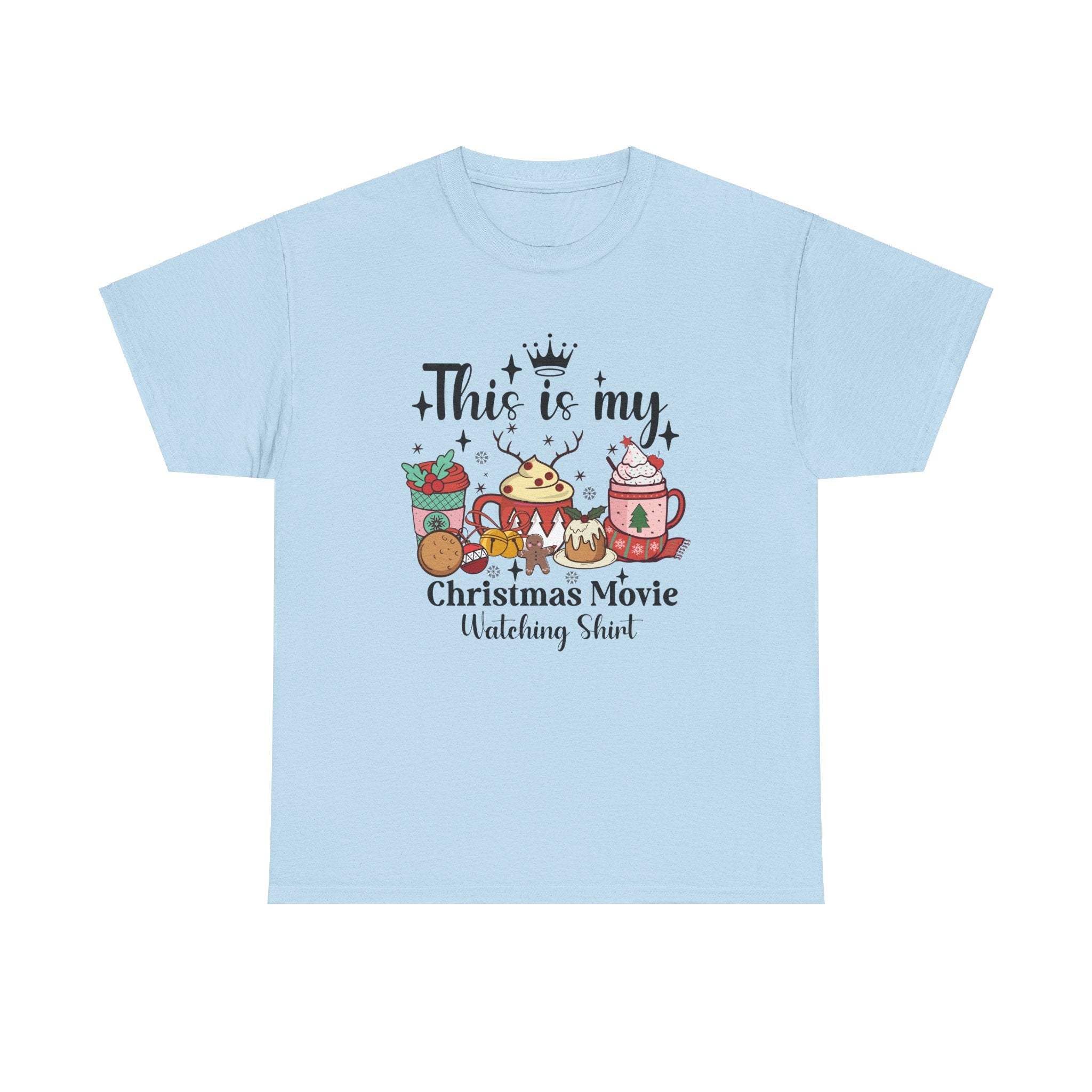 Christmas Movie Watching Tee - Heavy Cotton Shirt