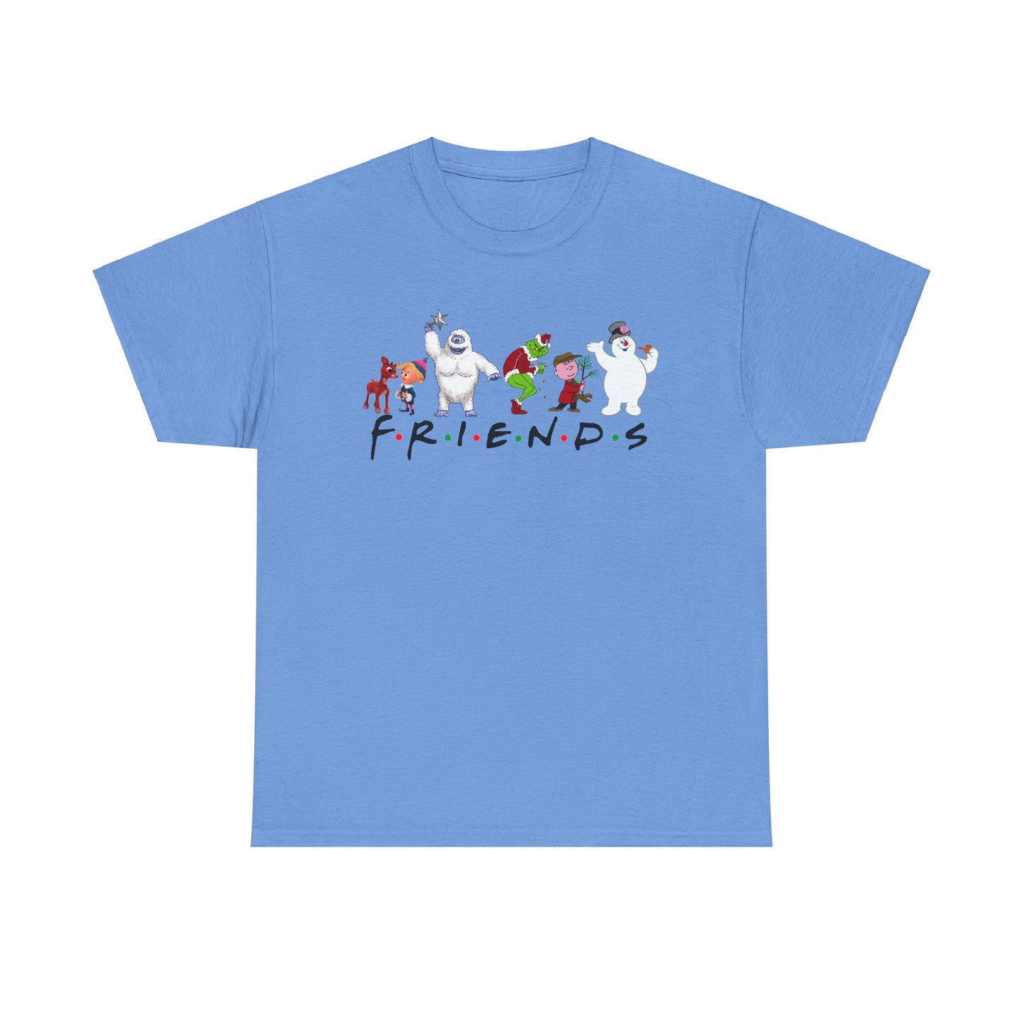 Playful Friends Heavy Cotton Tee - Fun Cartoon Design