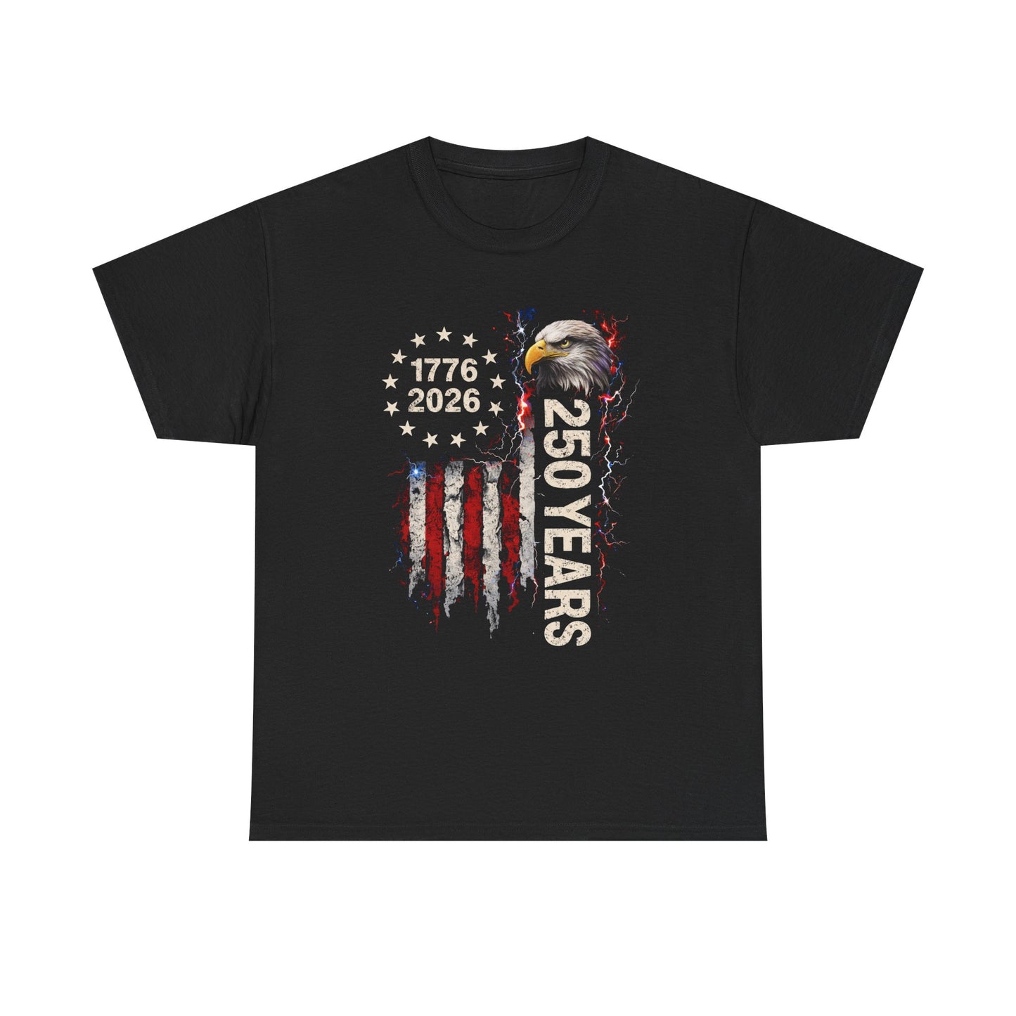 250 Years American Eagle T-Shirt — 1776-2026 Patriotic Anniversary Tee