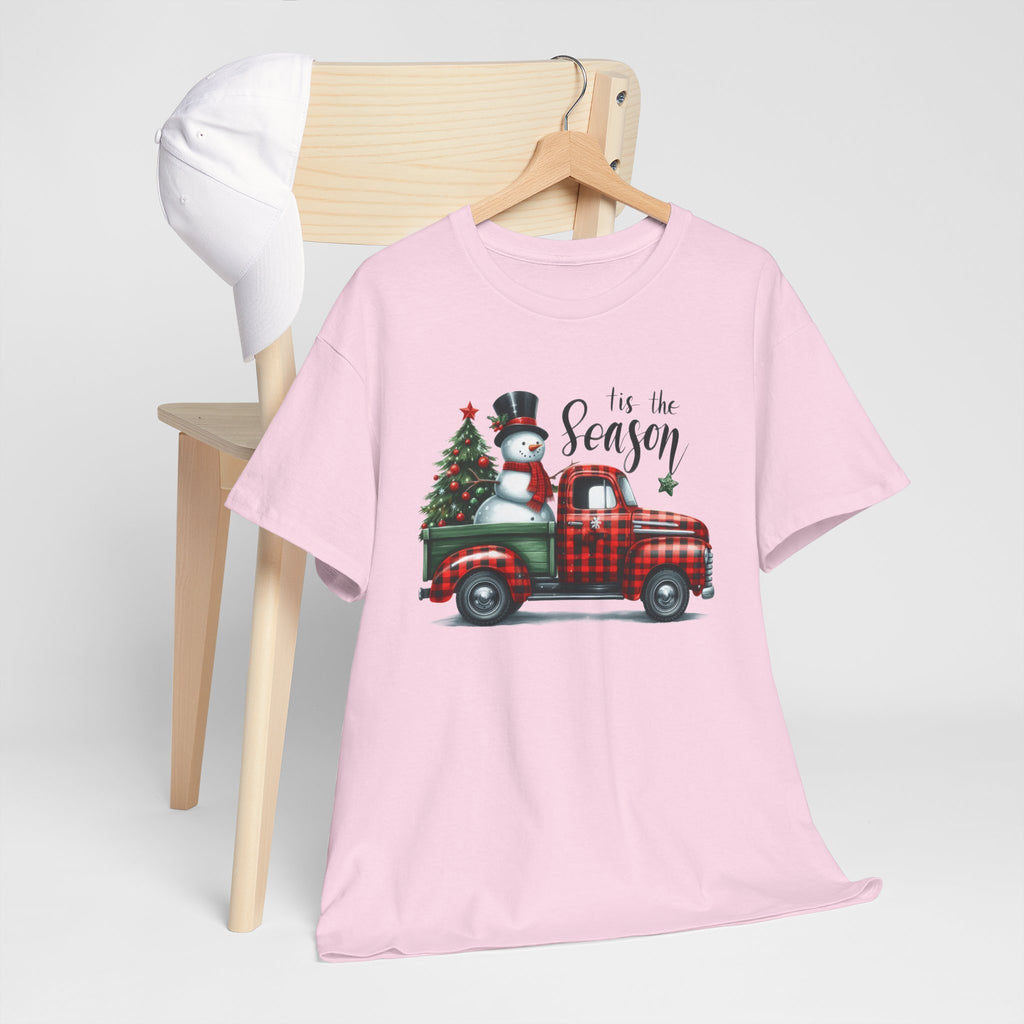 "Tis the Season" Heavy Cotton Tee - Festive Holiday Shirt