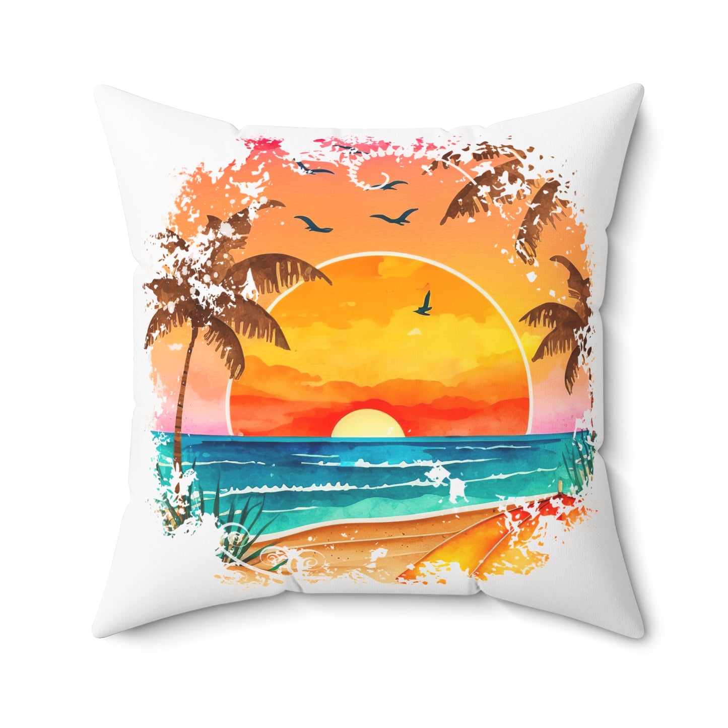 Spun Polyester Square Pillow