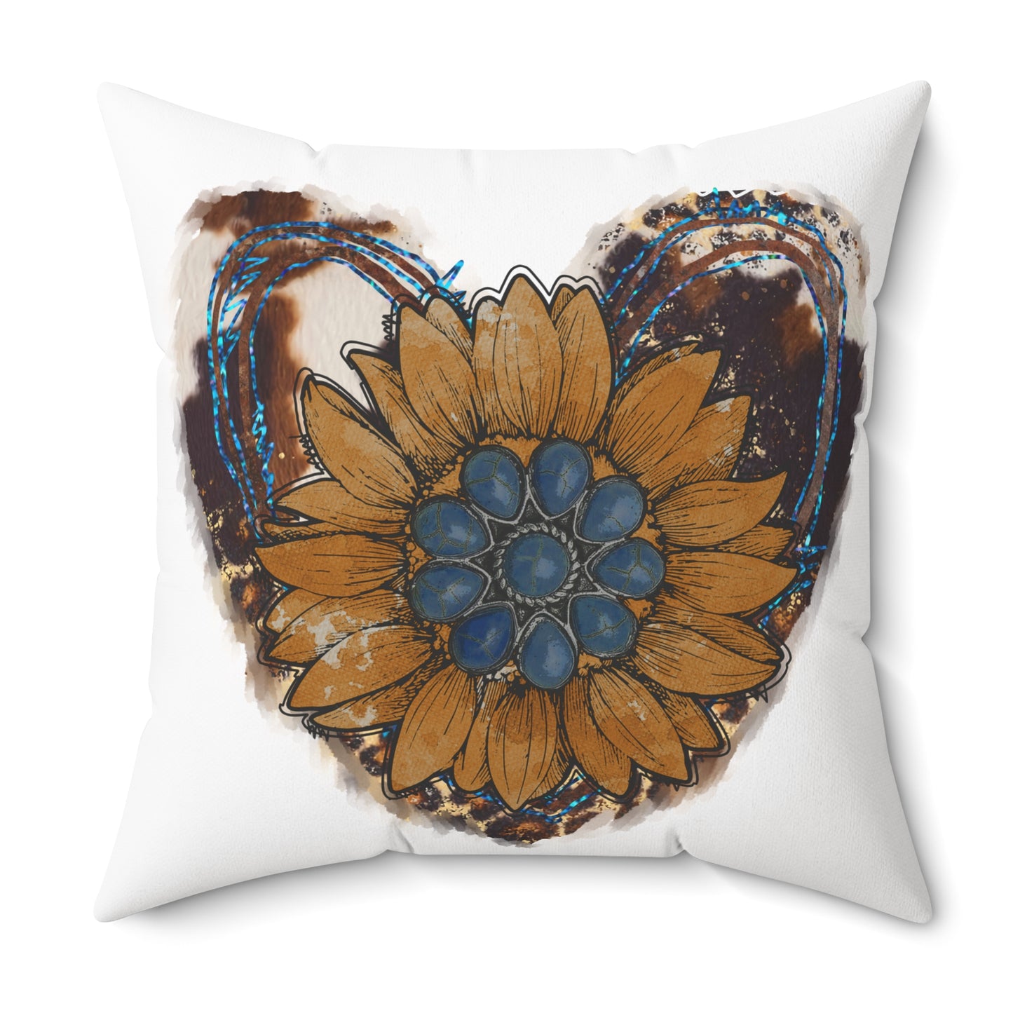 Rustic Sunflower Heart