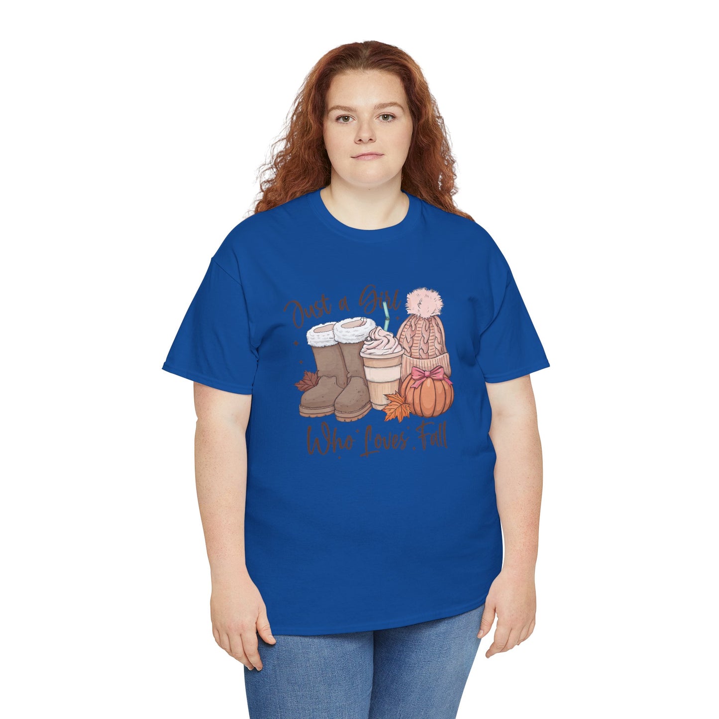 Just a Girl Who Loves Fall, Vintage Style Tee