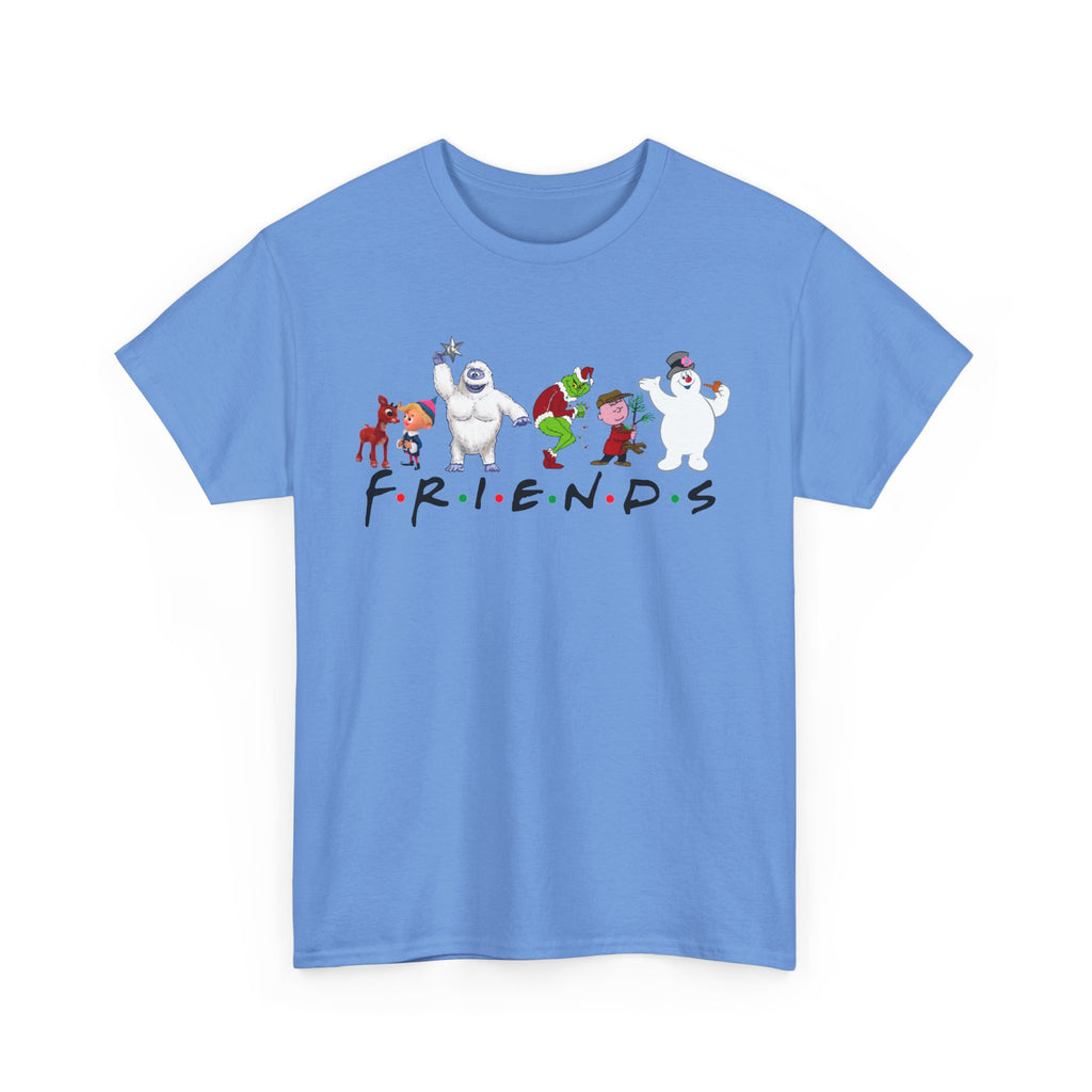 Playful Friends Heavy Cotton Tee - Fun Cartoon Design