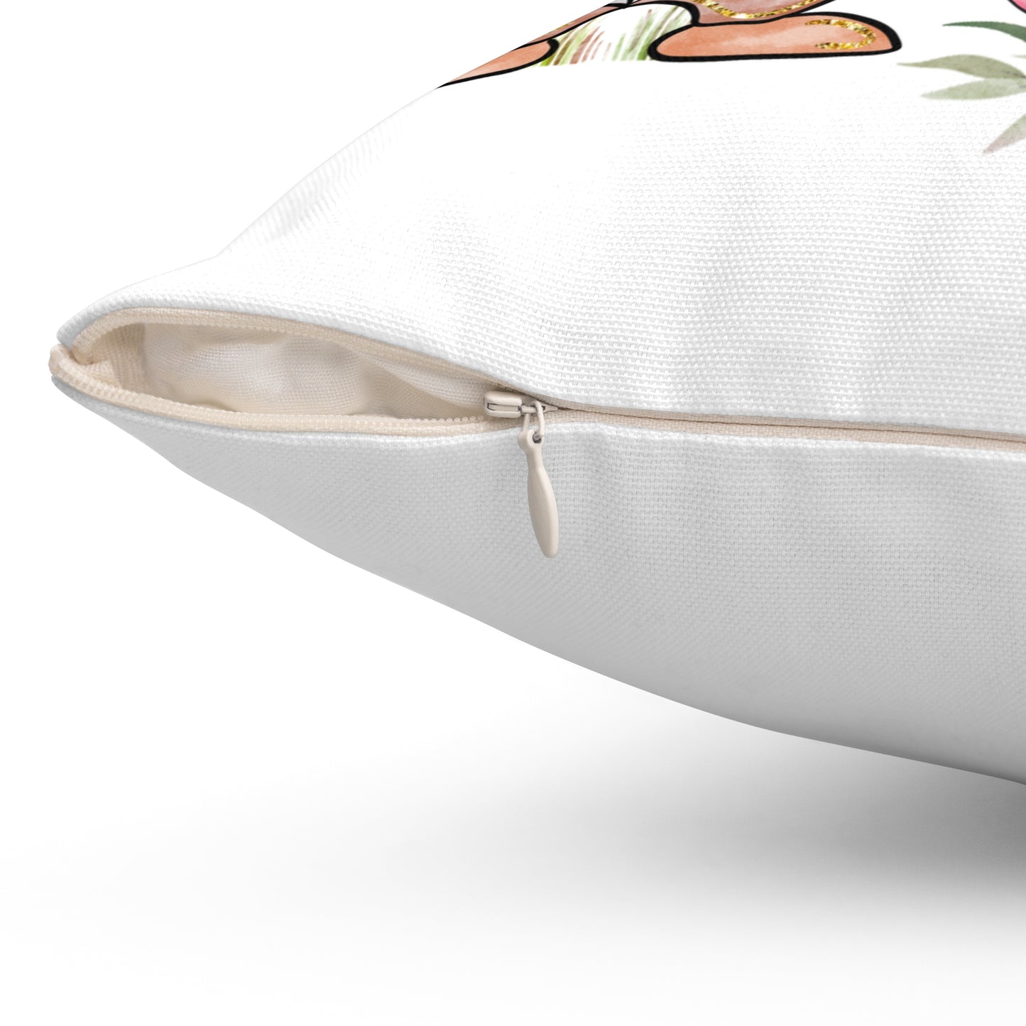 Welcome Fall Gnome Throw Pillow — Autumn Pumpkin Decorative Pillow