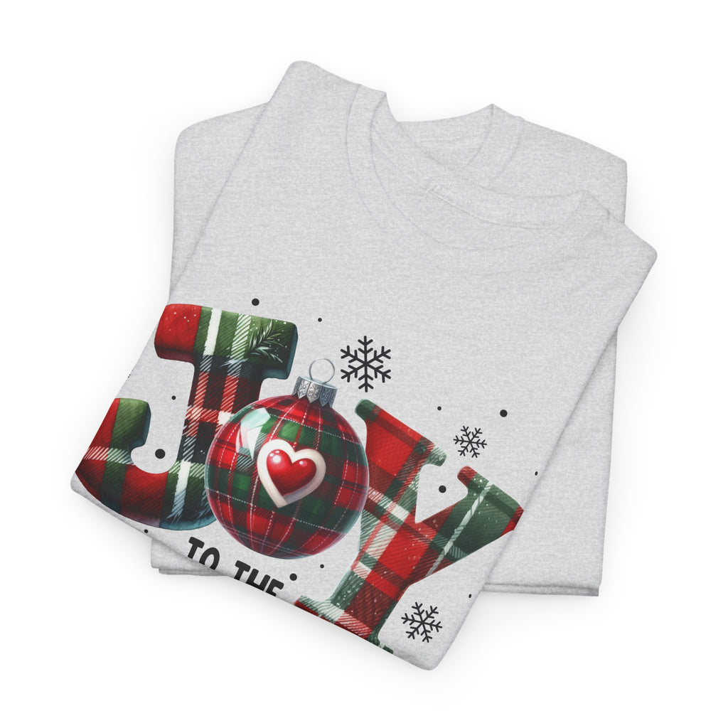 Joy to the World -Heavy Cotton Tee - Christmas Holiday Shirt
