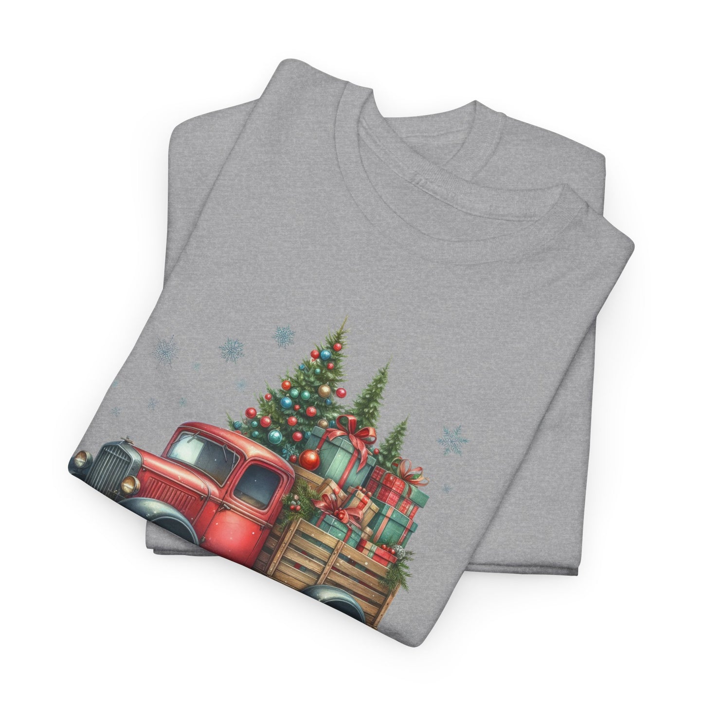 Jingle All the Way Holiday Tee - Heavy Cotton Shirt for Christmas Celebrations