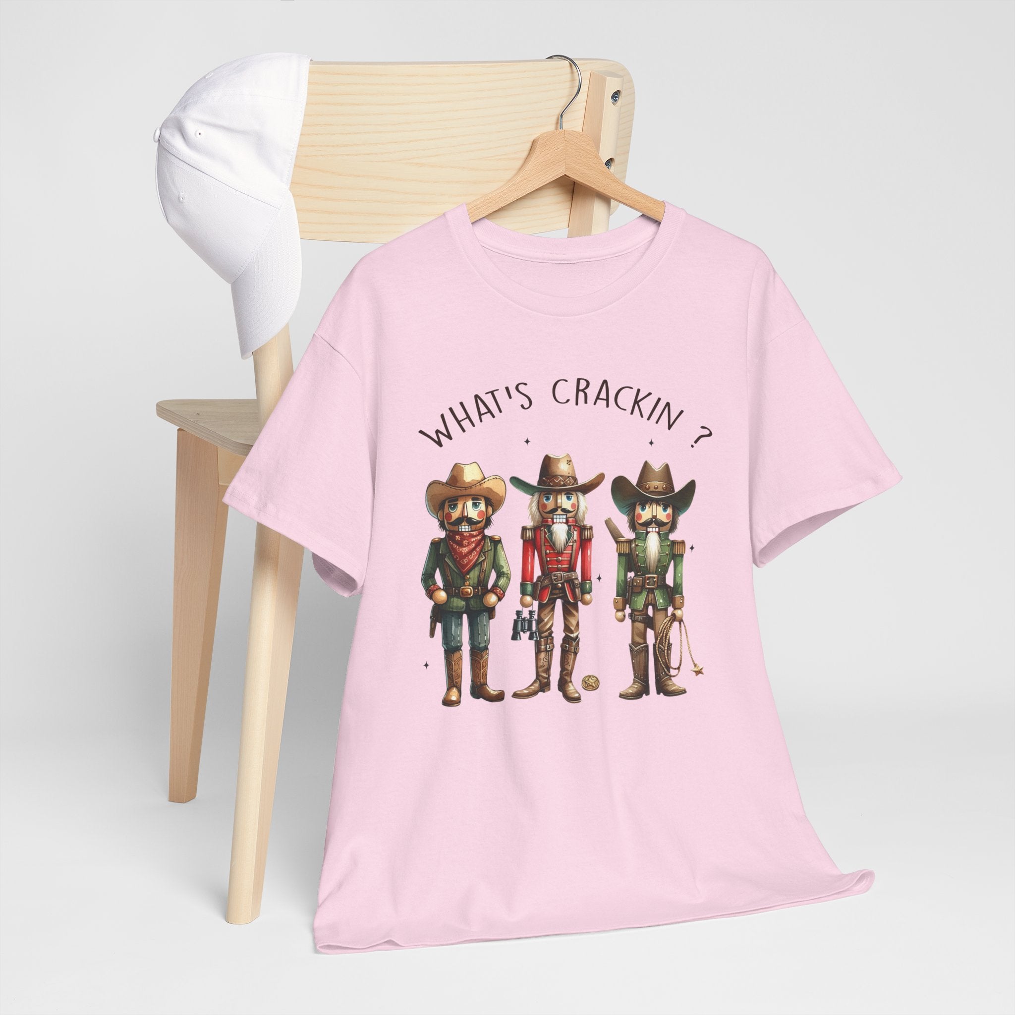 What's Crackin'? Cowboy Graphic Heavy Cotton Tee