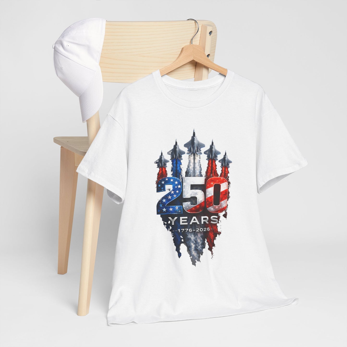 USA 250 Years T-Shirt — Bicentennial 250th Anniversary Patriotic Tee