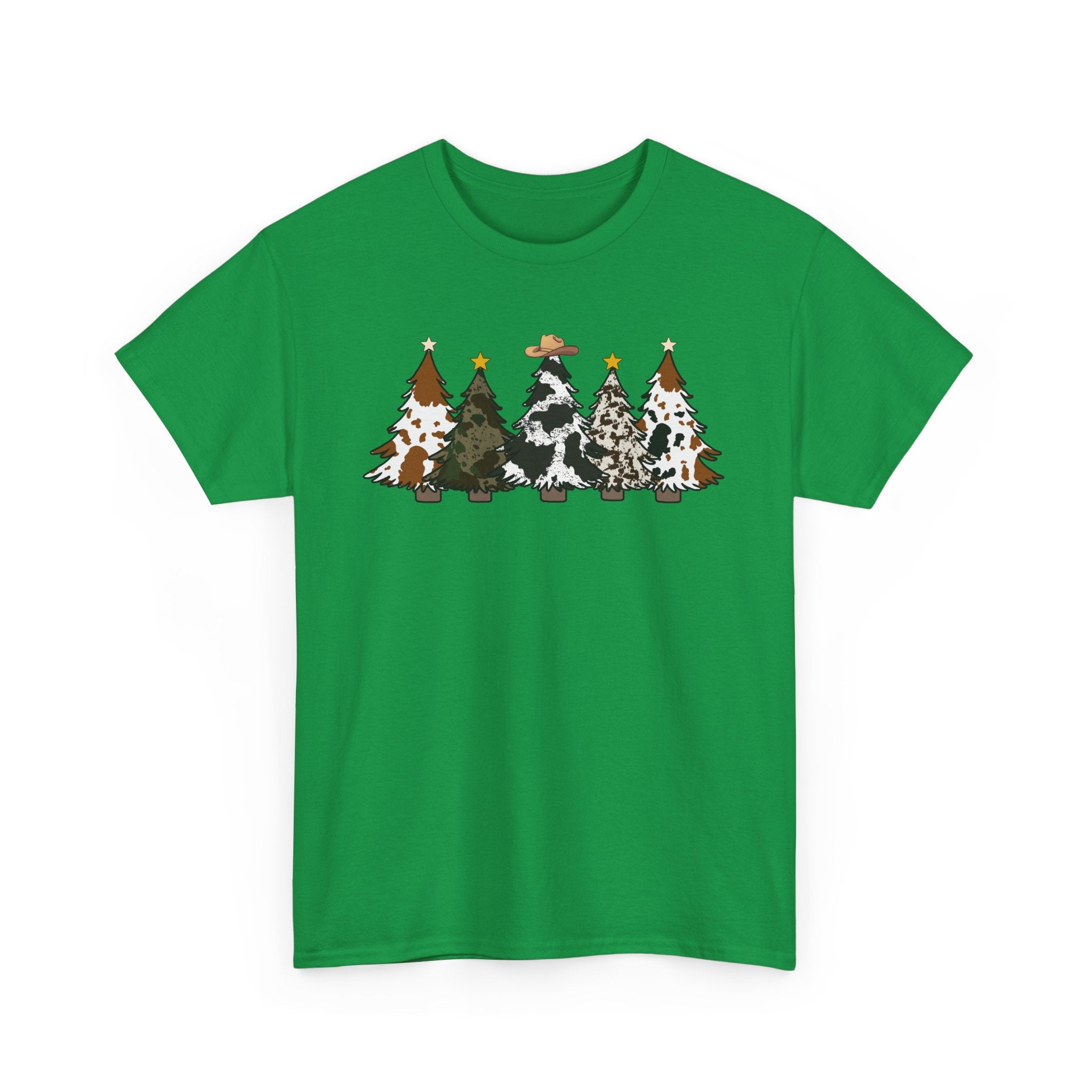 Whimsical Holiday Trees Heavy Cotton Tee