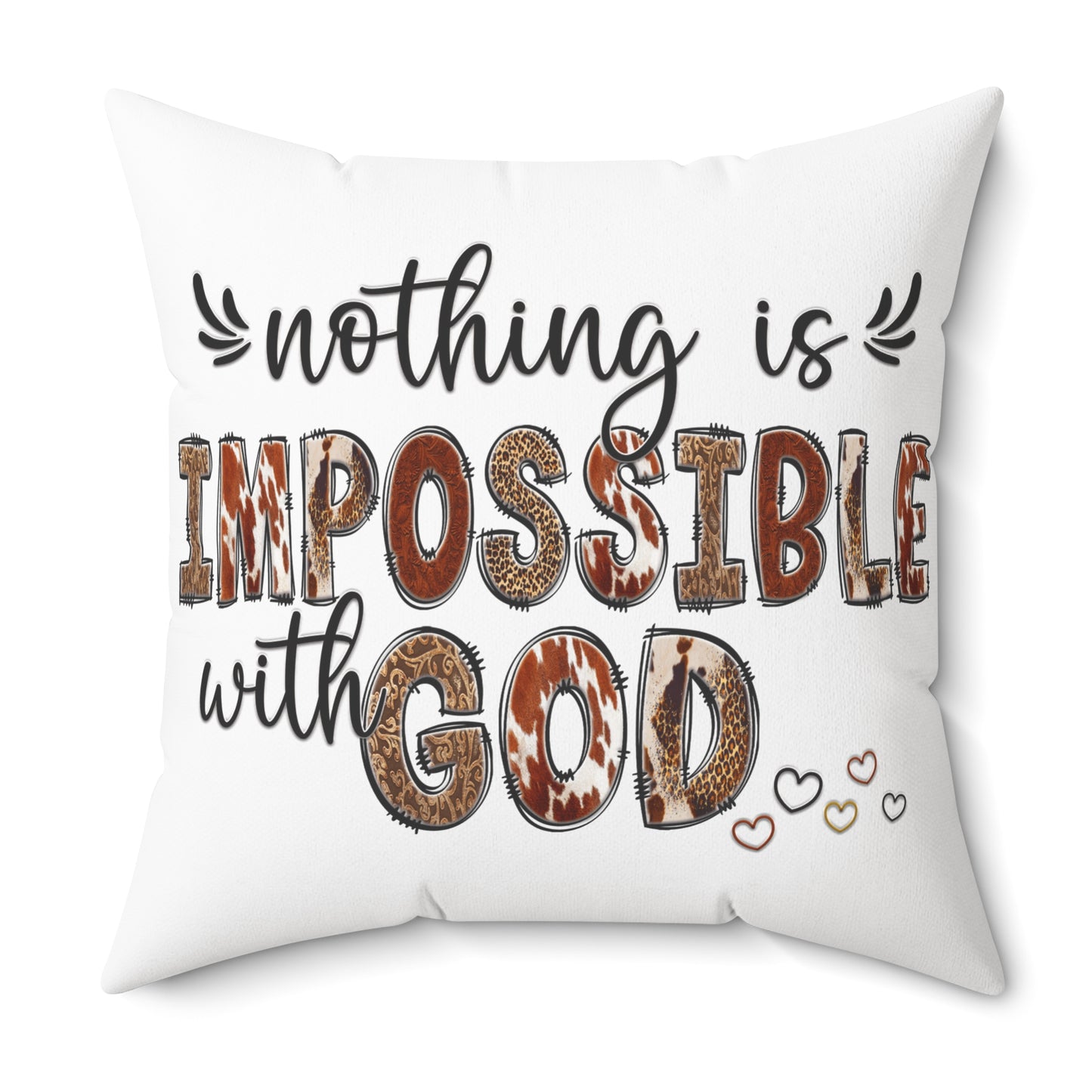 Spun Polyester Square Pillow