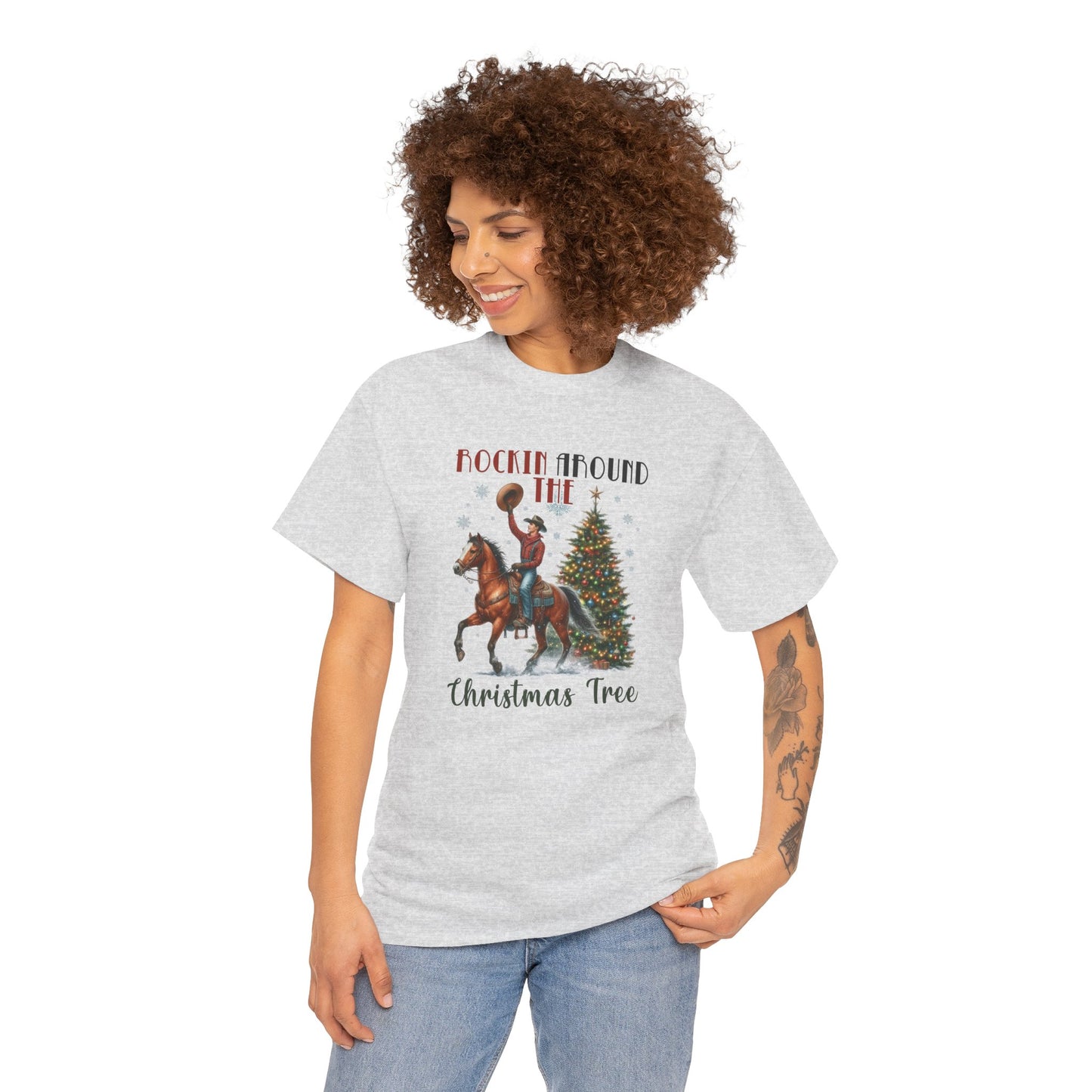 Rockin' Around the Christmas Tree Heavy Cotton Tee