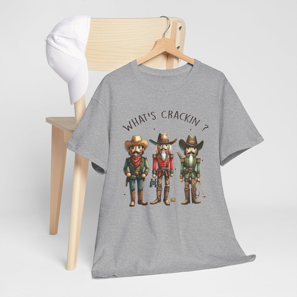 What's Crackin'? Cowboy Graphic Heavy Cotton Tee