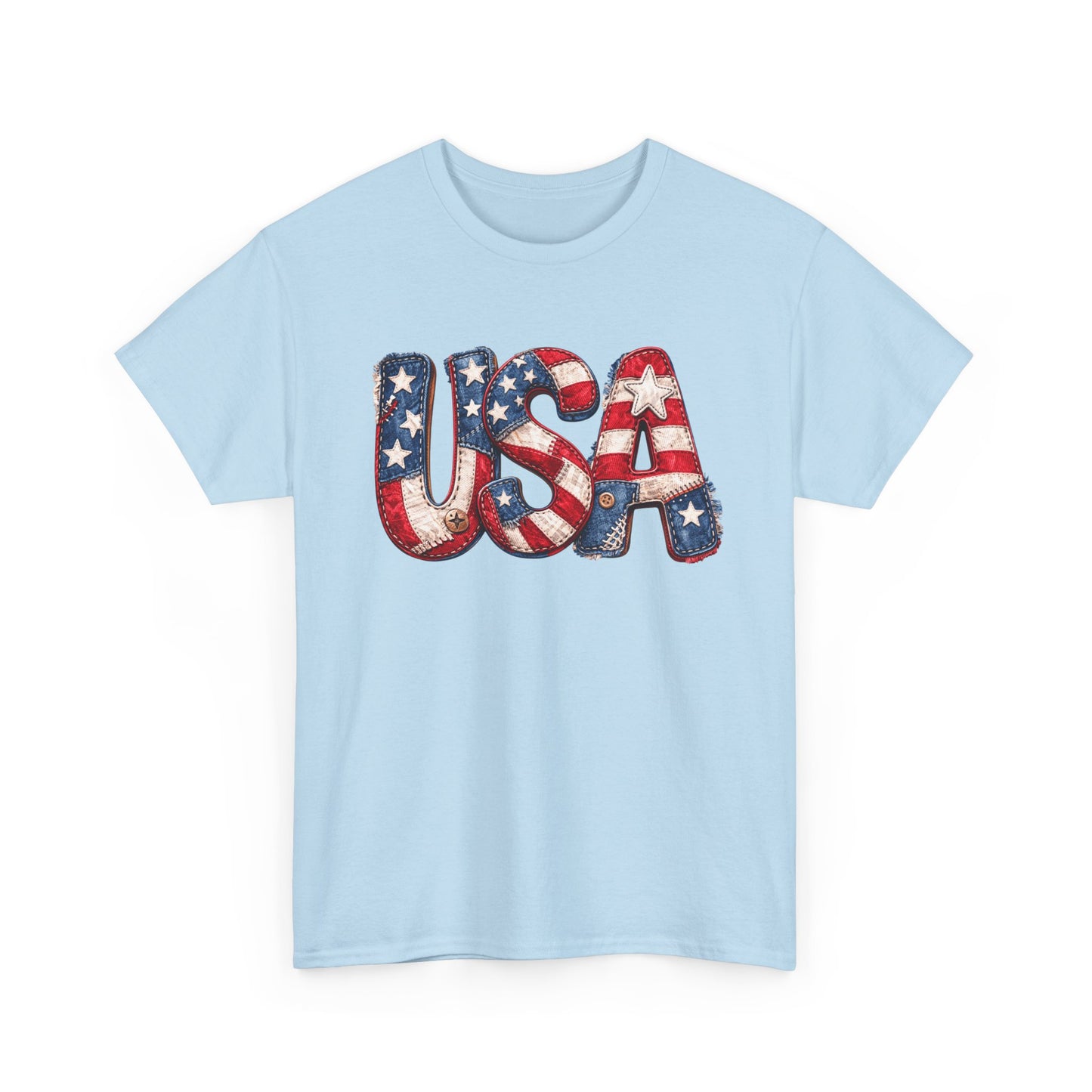 USA Flag Graphic Tee — Patriotic Fourth of July Shirt