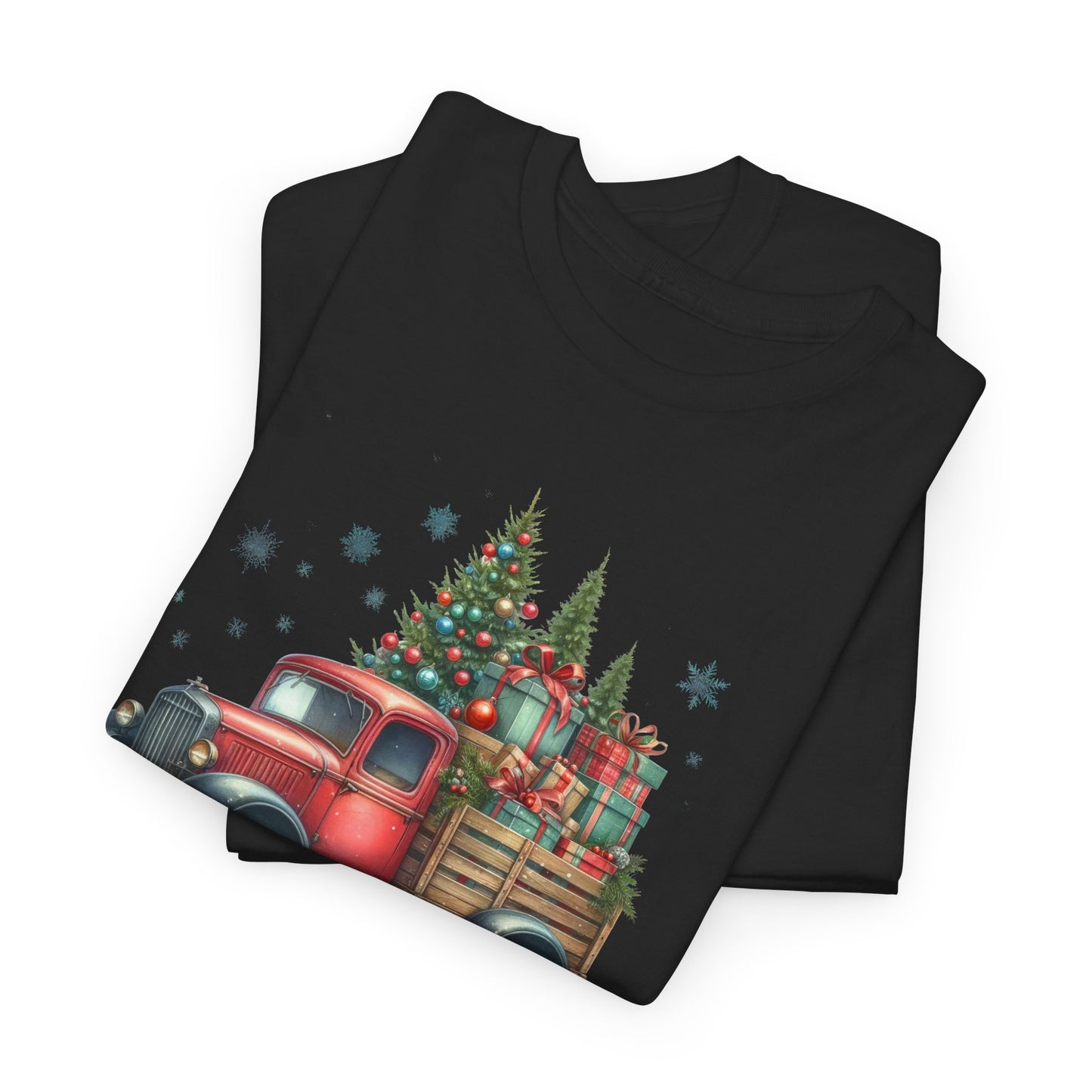 Jingle All the Way Holiday Tee - Heavy Cotton Shirt for Christmas Celebrations