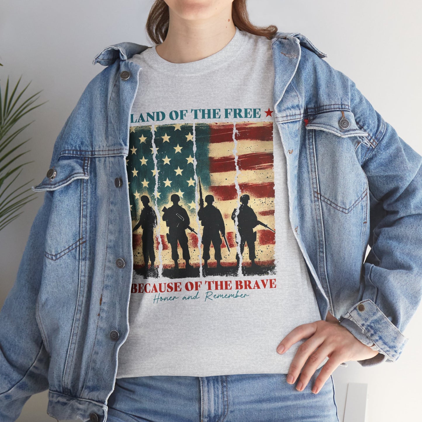Land of the Free, Because of the Brave-Tee