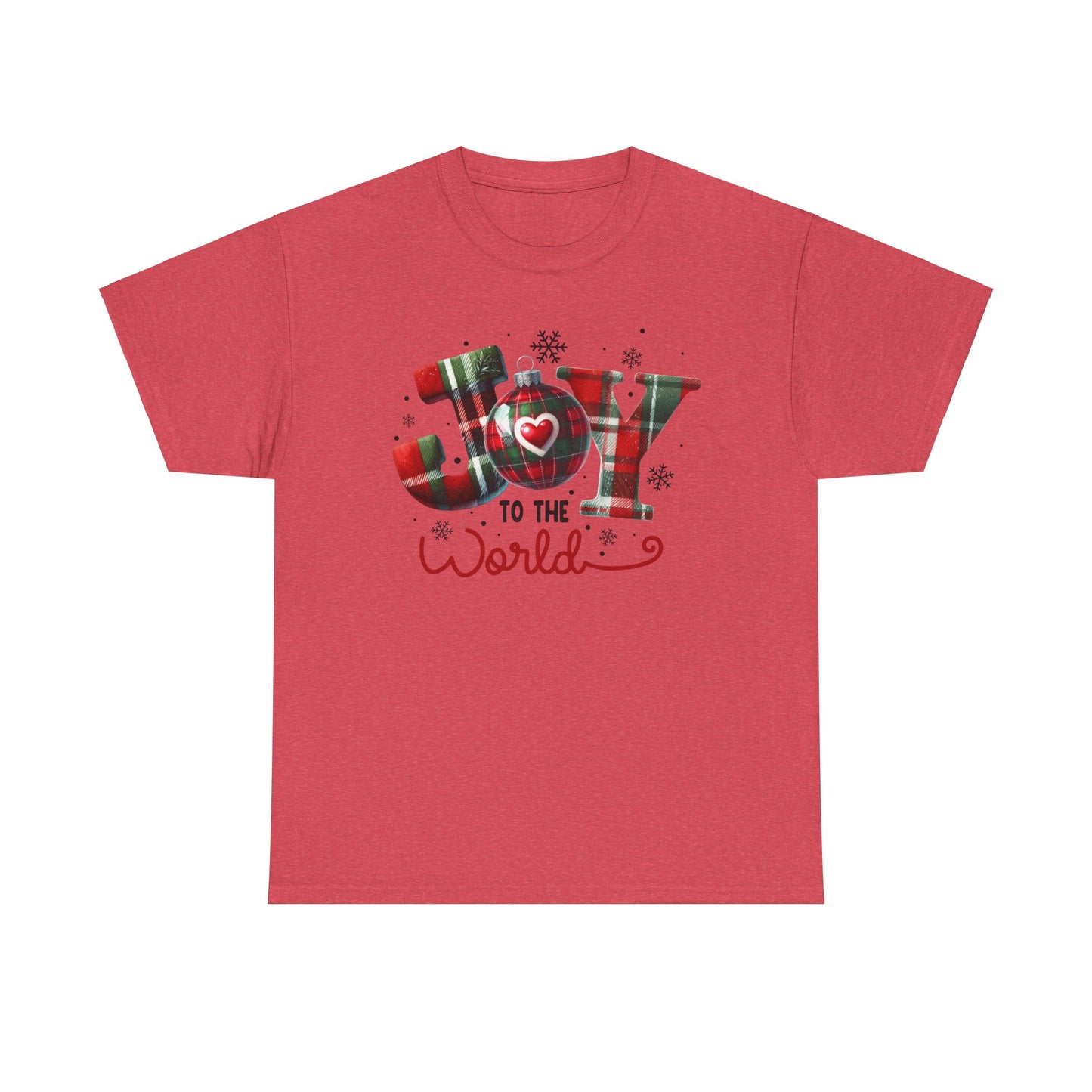 Joy to the World -Heavy Cotton Tee - Christmas Holiday Shirt