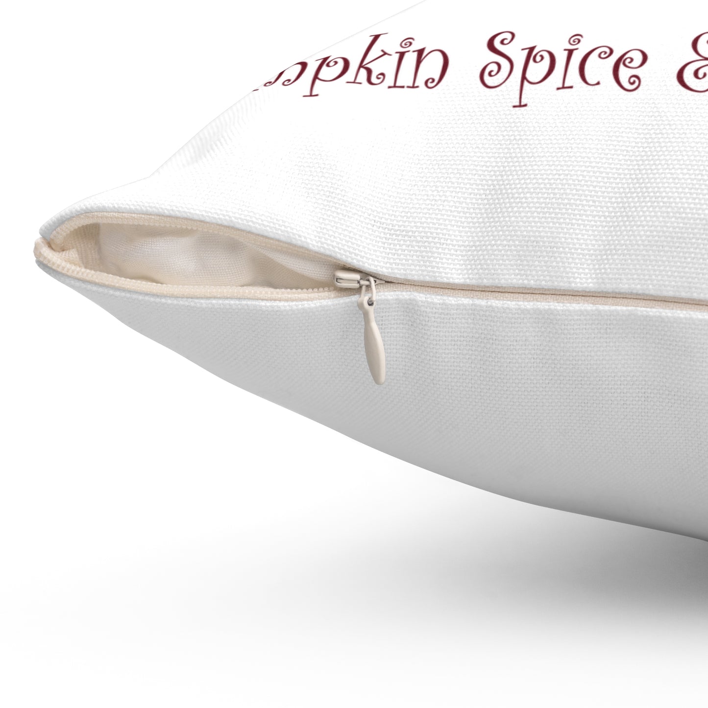 Autumn Pink Pumpkin Pillow — "Pumpkin Spice & Everything Nice" Decorative Fall Throw Pillow