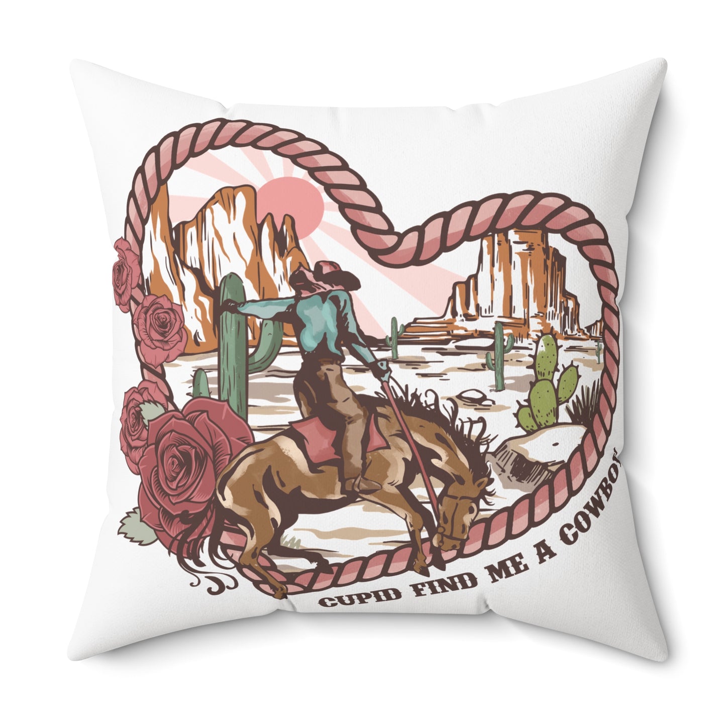 Spun Polyester Square Pillow