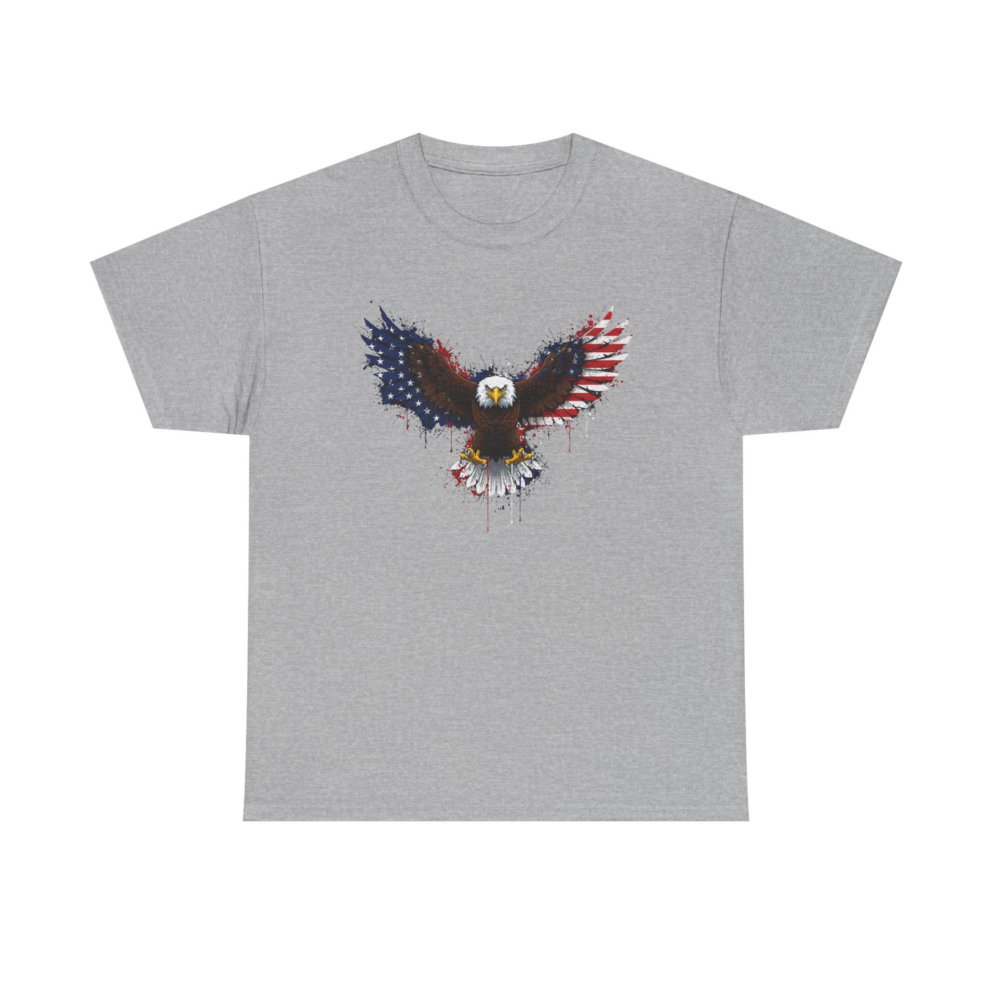 Eagle with American Flag Wings T-Shirt — Patriotic Bald Eagle Graphic Tee
