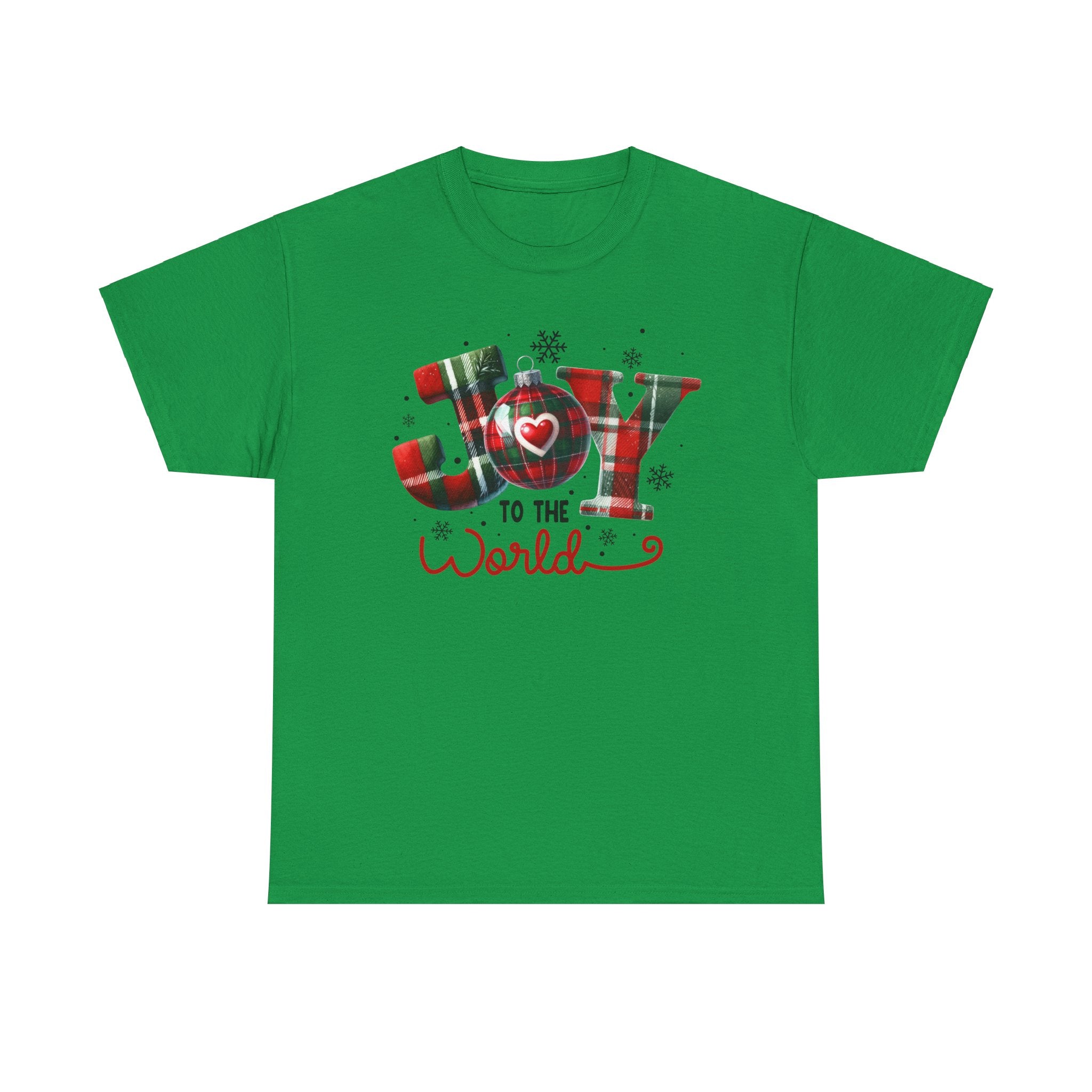 Joy to the World -Heavy Cotton Tee - Christmas Holiday Shirt