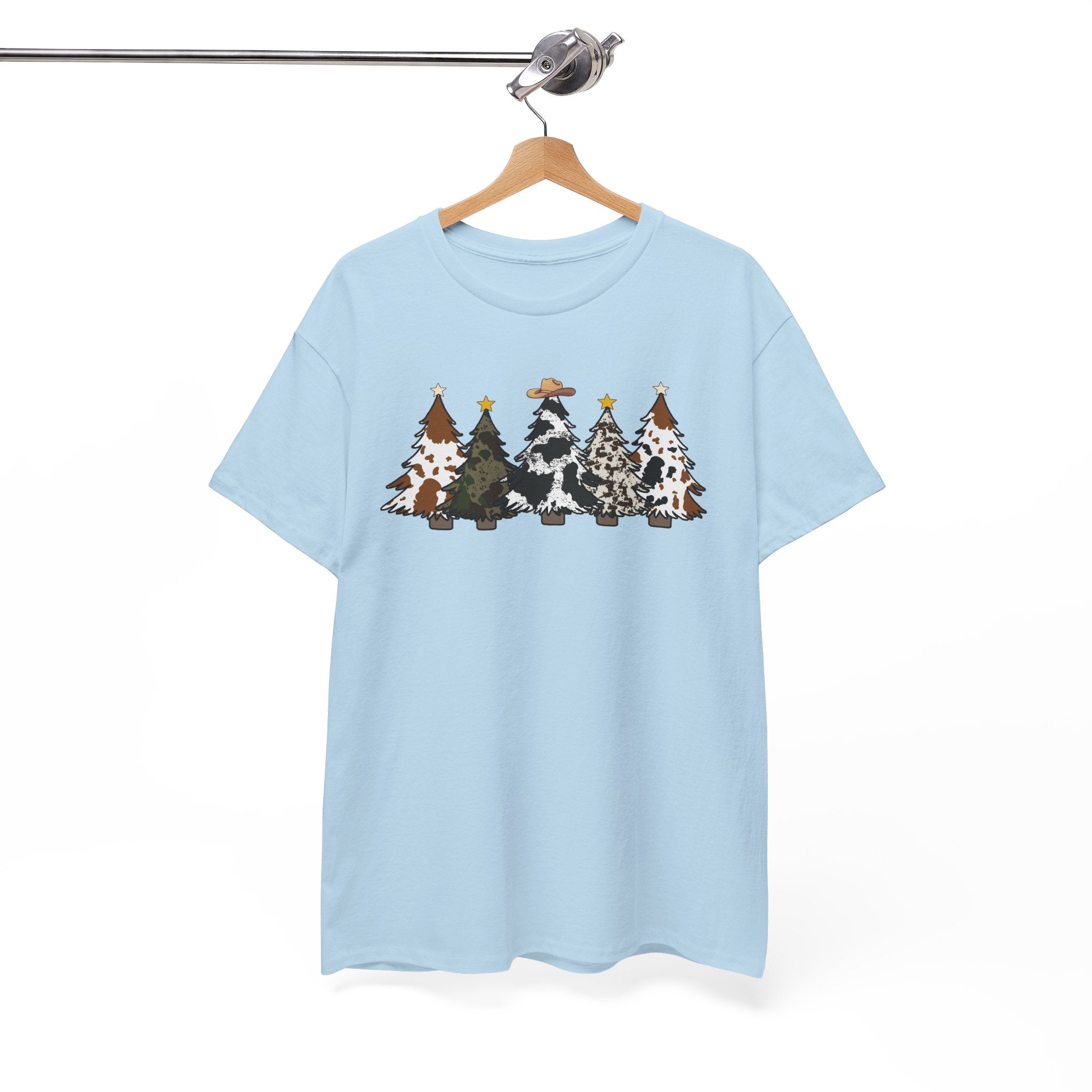 Whimsical Holiday Trees Heavy Cotton Tee